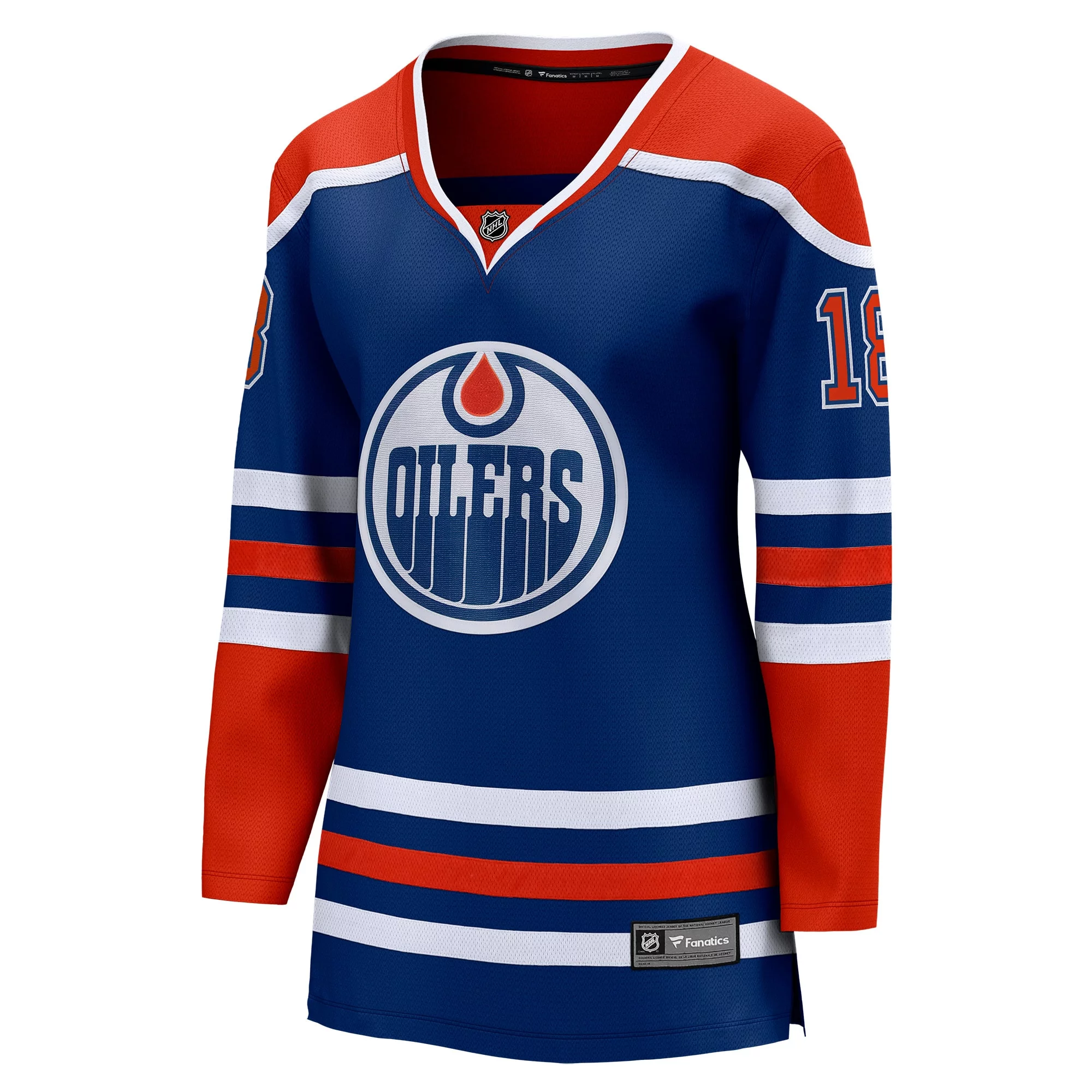 Women's Fanatics Zach Hyman Royal Edmonton Oilers Home Breakaway Player Jersey