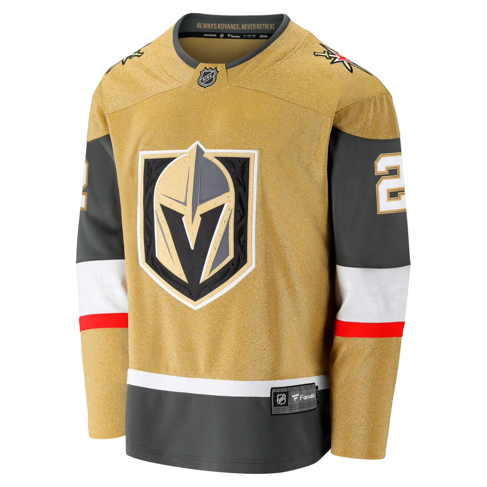 Men's Fanatics Zach Whitecloud Gold Vegas Golden Knights Home Breakaway Jersey