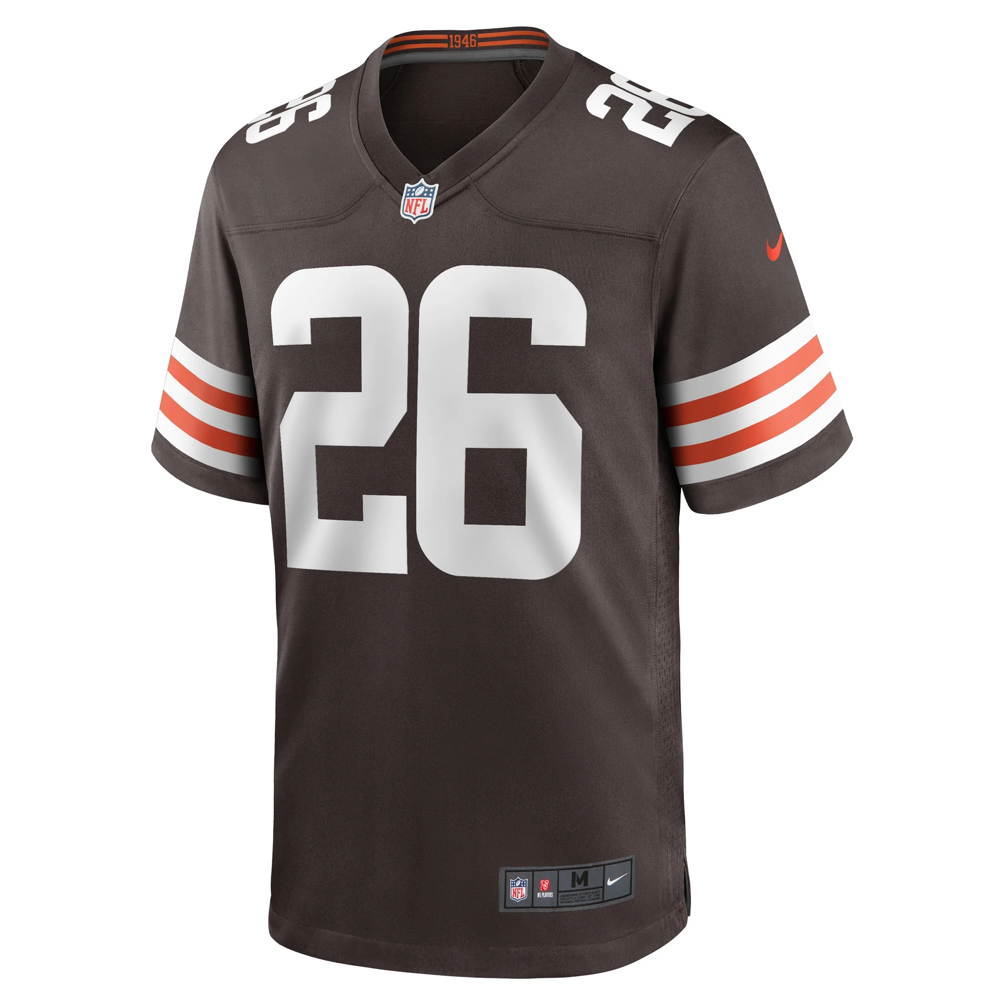 Men's Nike Rodney McLeod Brown Cleveland Browns Team Game Jersey