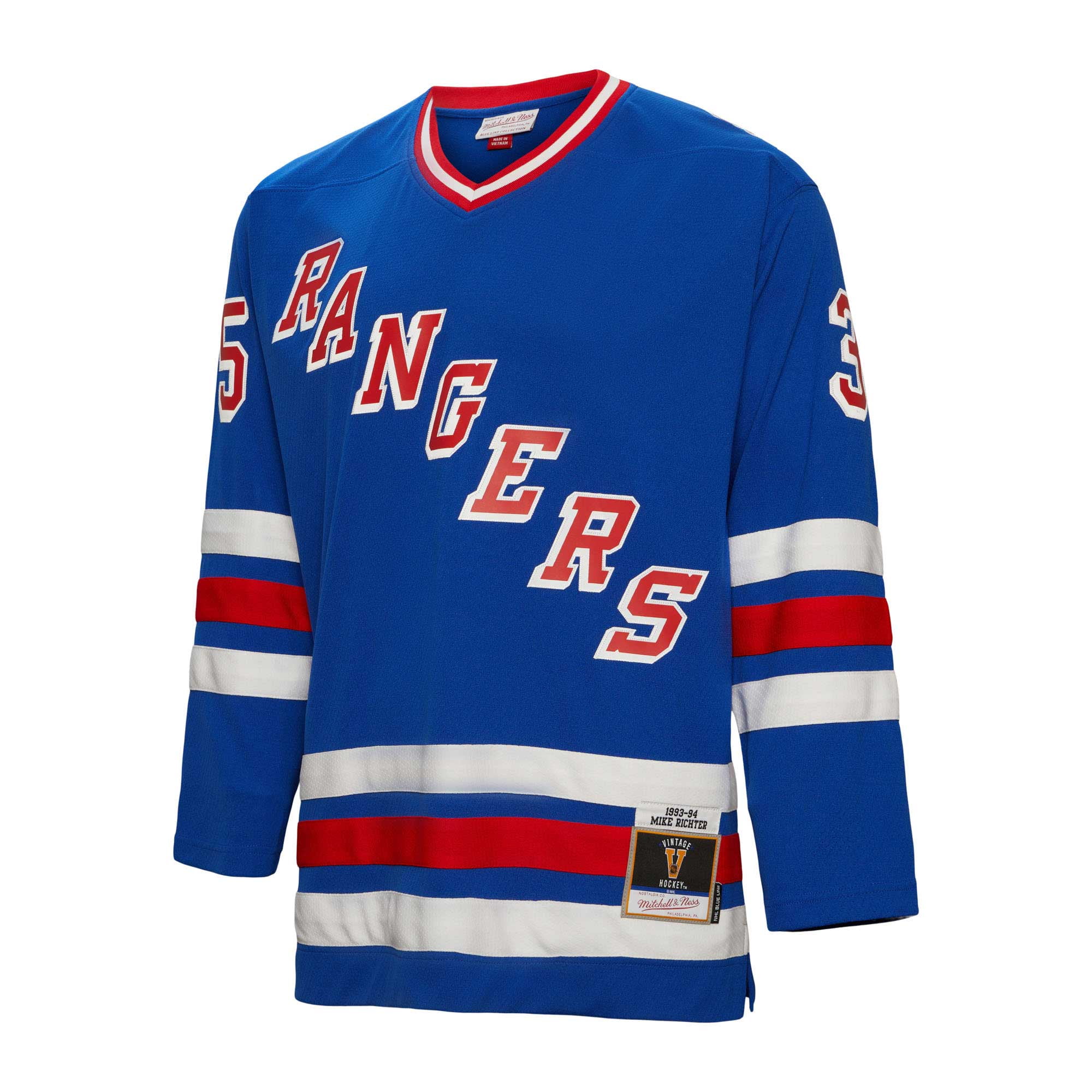 Men's Mitchell & Ness Mike Richter Blue New York Rangers 1993 Blue Line Player Jersey