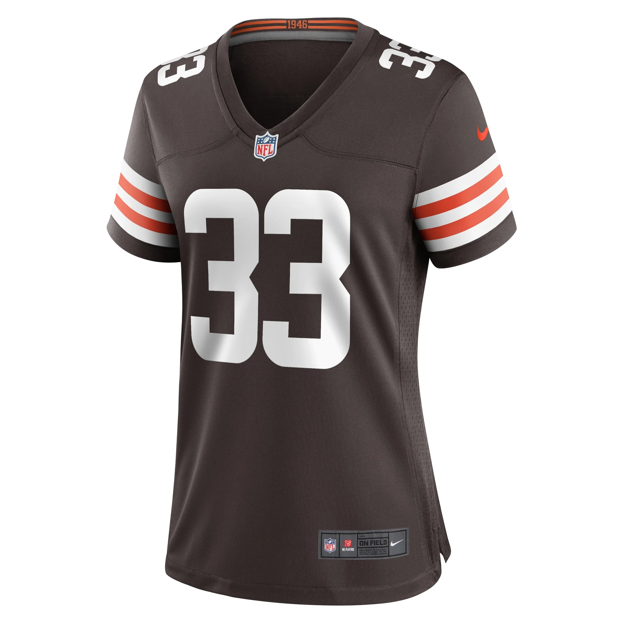 Women's Nike Ronnie Hickman Brown Cleveland Browns Team Game Jersey