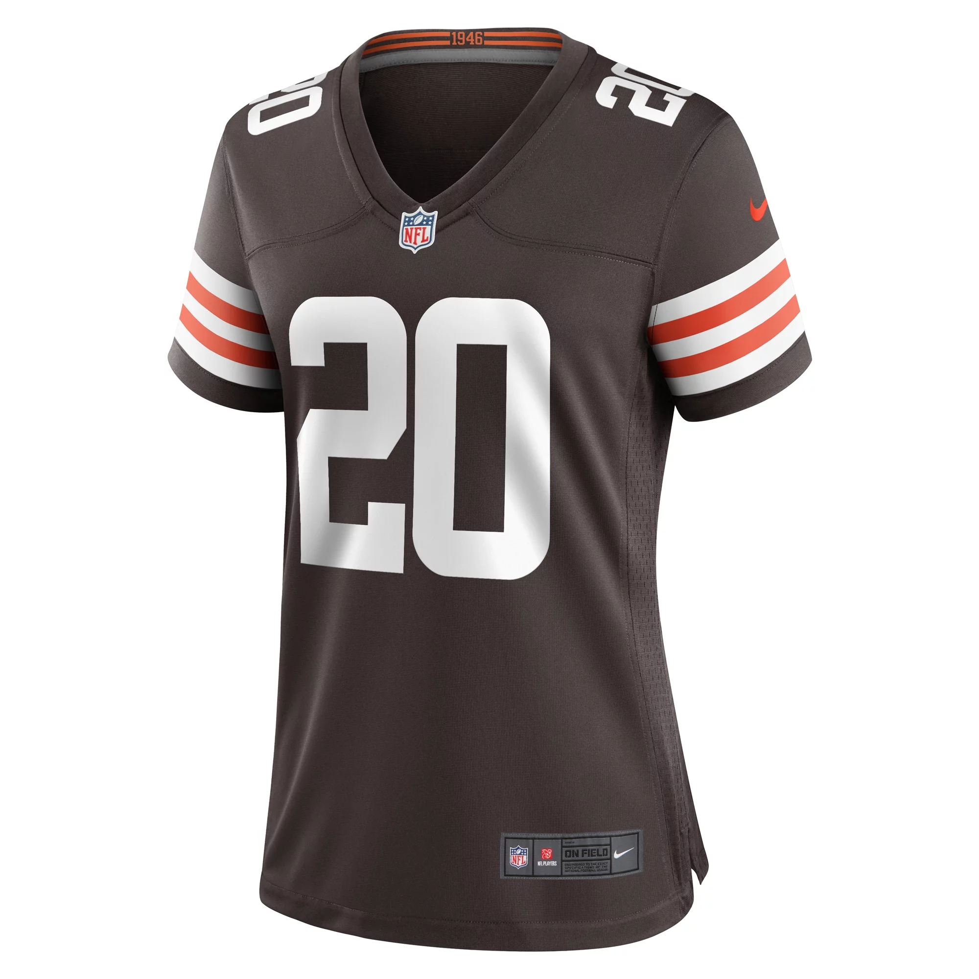 Women's Nike Pierre Strong Jr. Brown Cleveland Browns Team Game Jersey