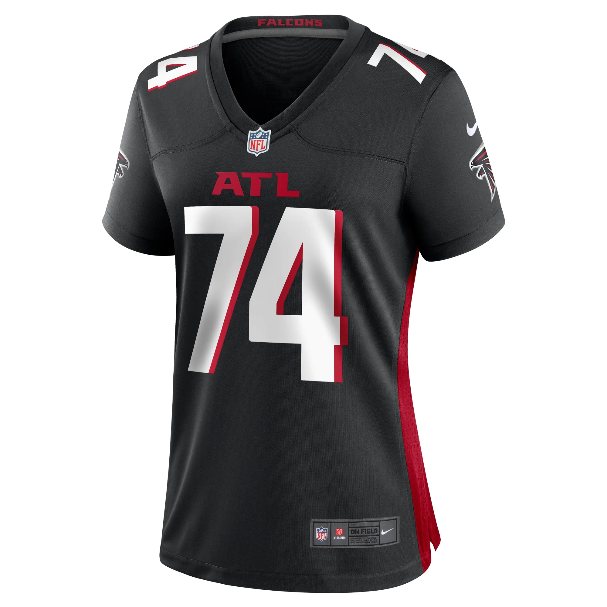 Women's Nike Travis Bell Black Atlanta Falcons Team Game Jersey