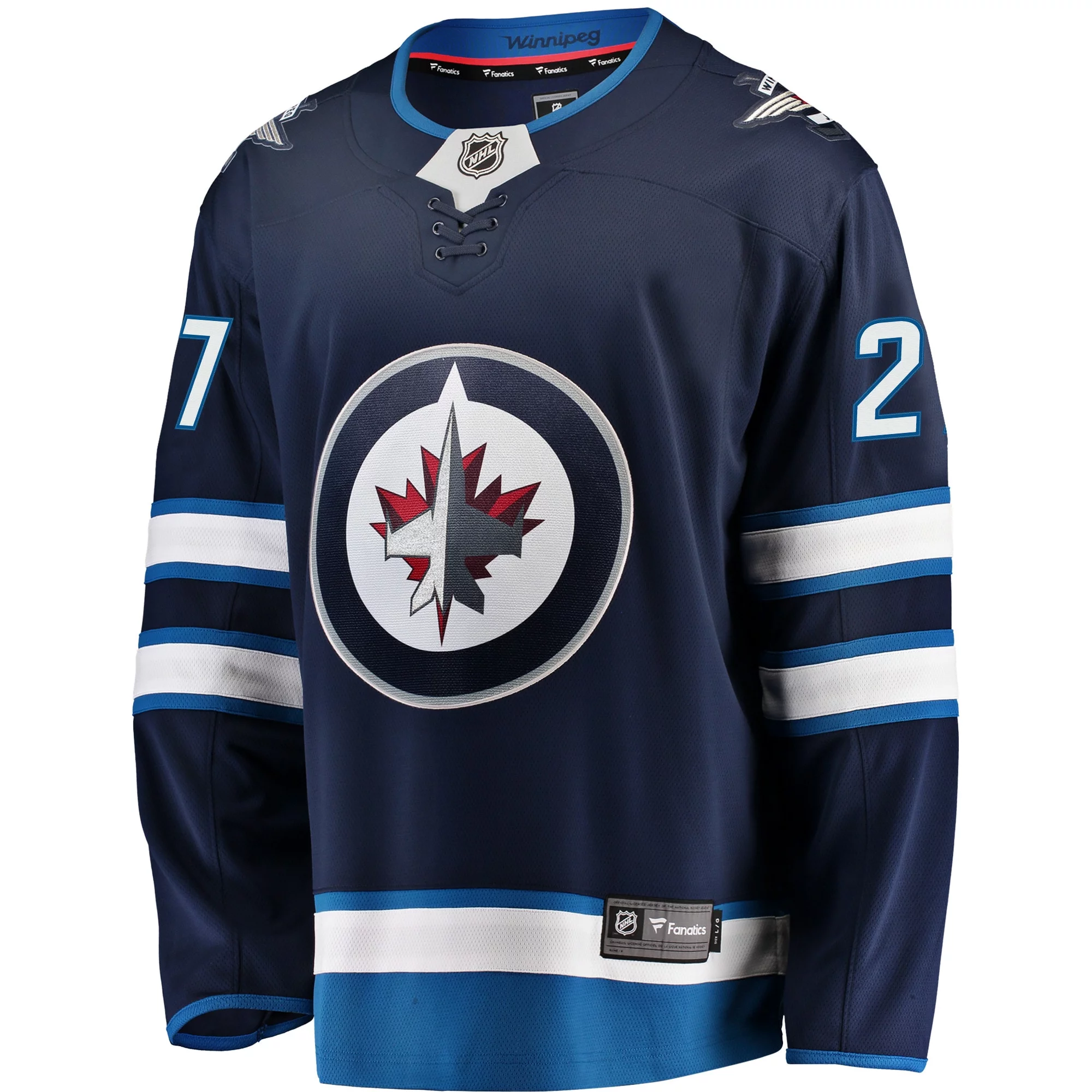 Men's Fanatics Nikolaj Ehlers Navy Winnipeg Jets Breakaway Replica Jersey