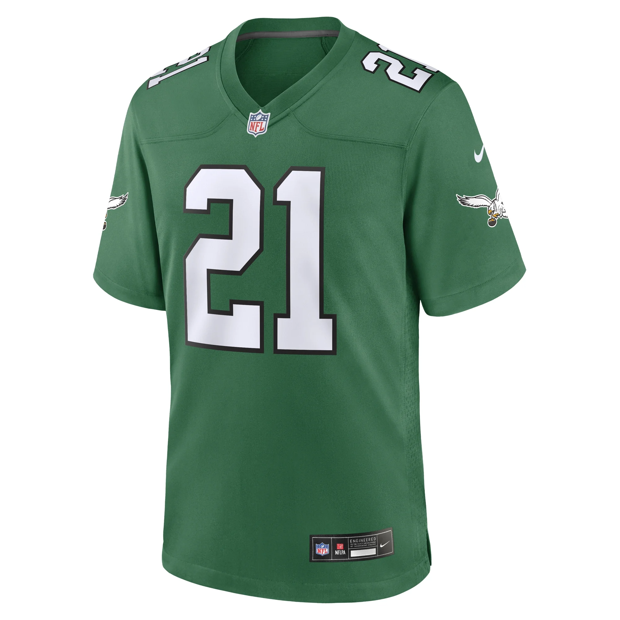 Men's Nike Eric Allen Kelly Green Philadelphia Eagles Alternate Game Jersey