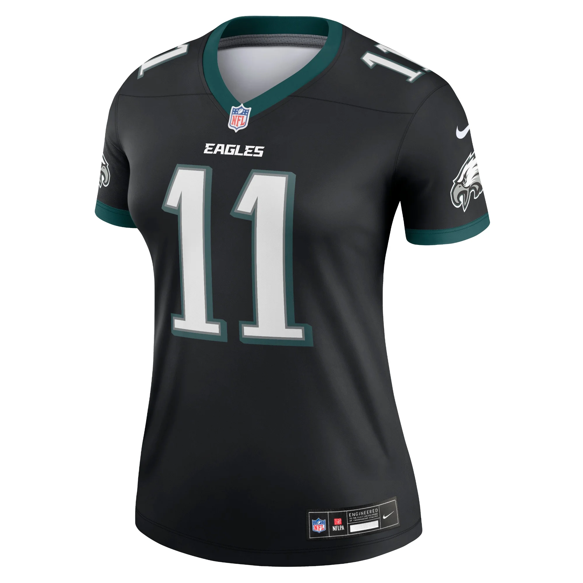 Women's Nike A.J. Brown Black Philadelphia Eagles Legend Jersey