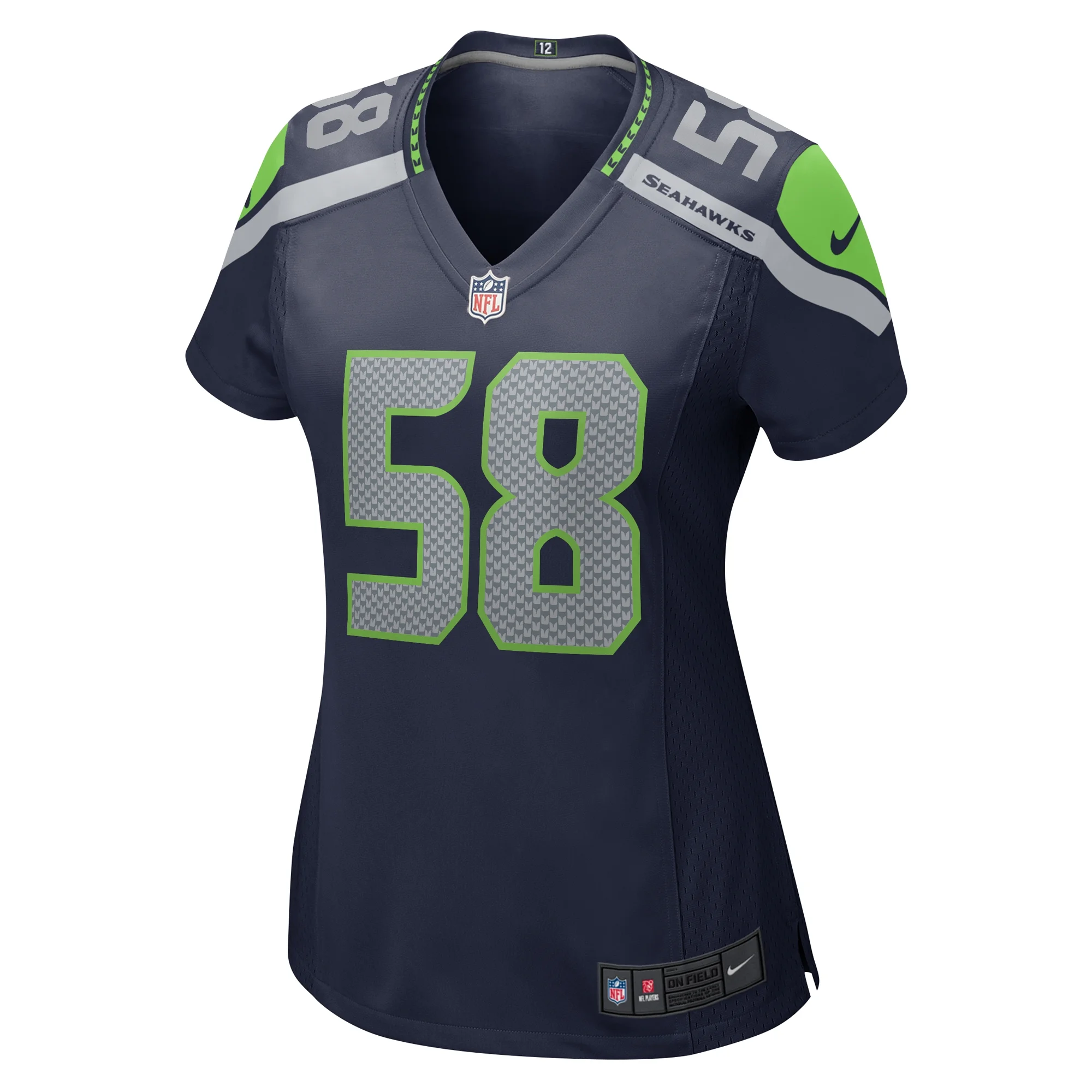 Women's Nike Derick Hall College Navy Seattle Seahawks Game Jersey