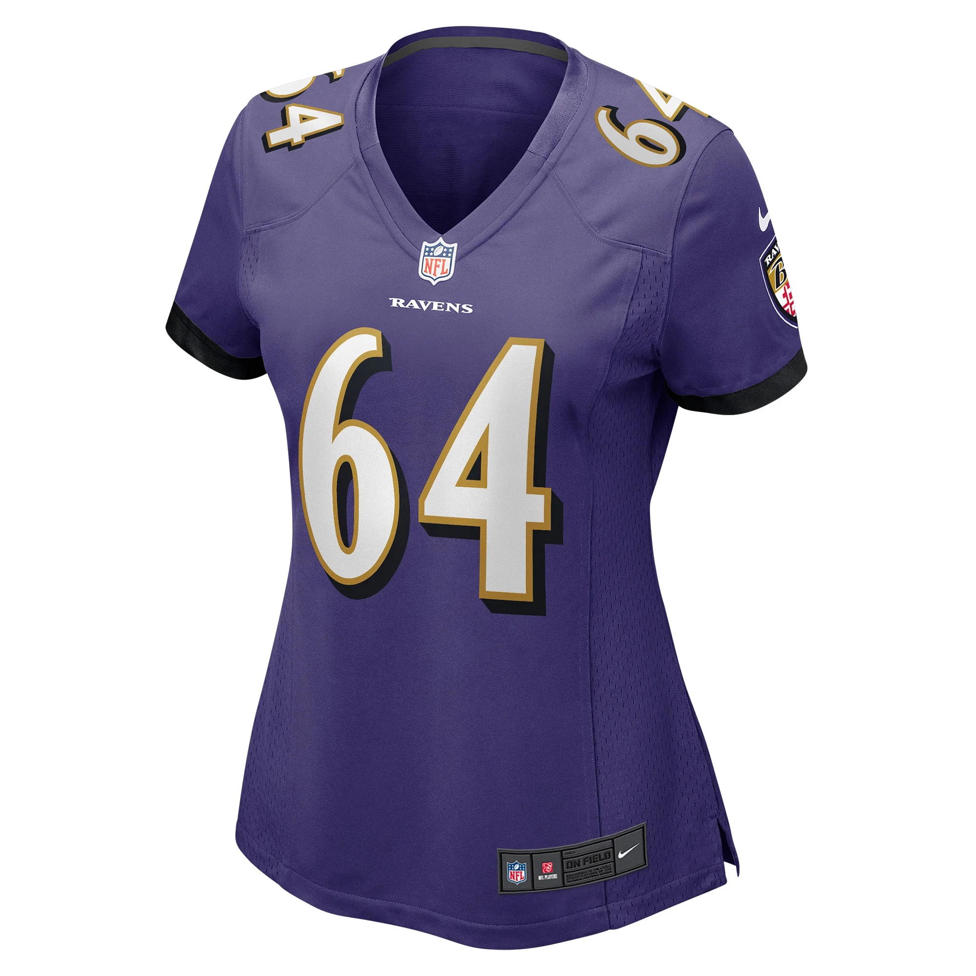Women's Nike Tyler Linderbaum Purple Baltimore Ravens Player Game Jersey