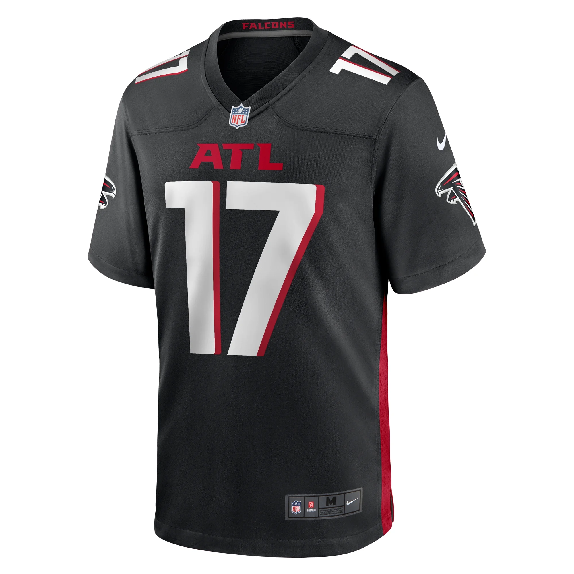 Men's Nike Arnold Ebiketie Black Atlanta Falcons Team Game Jersey