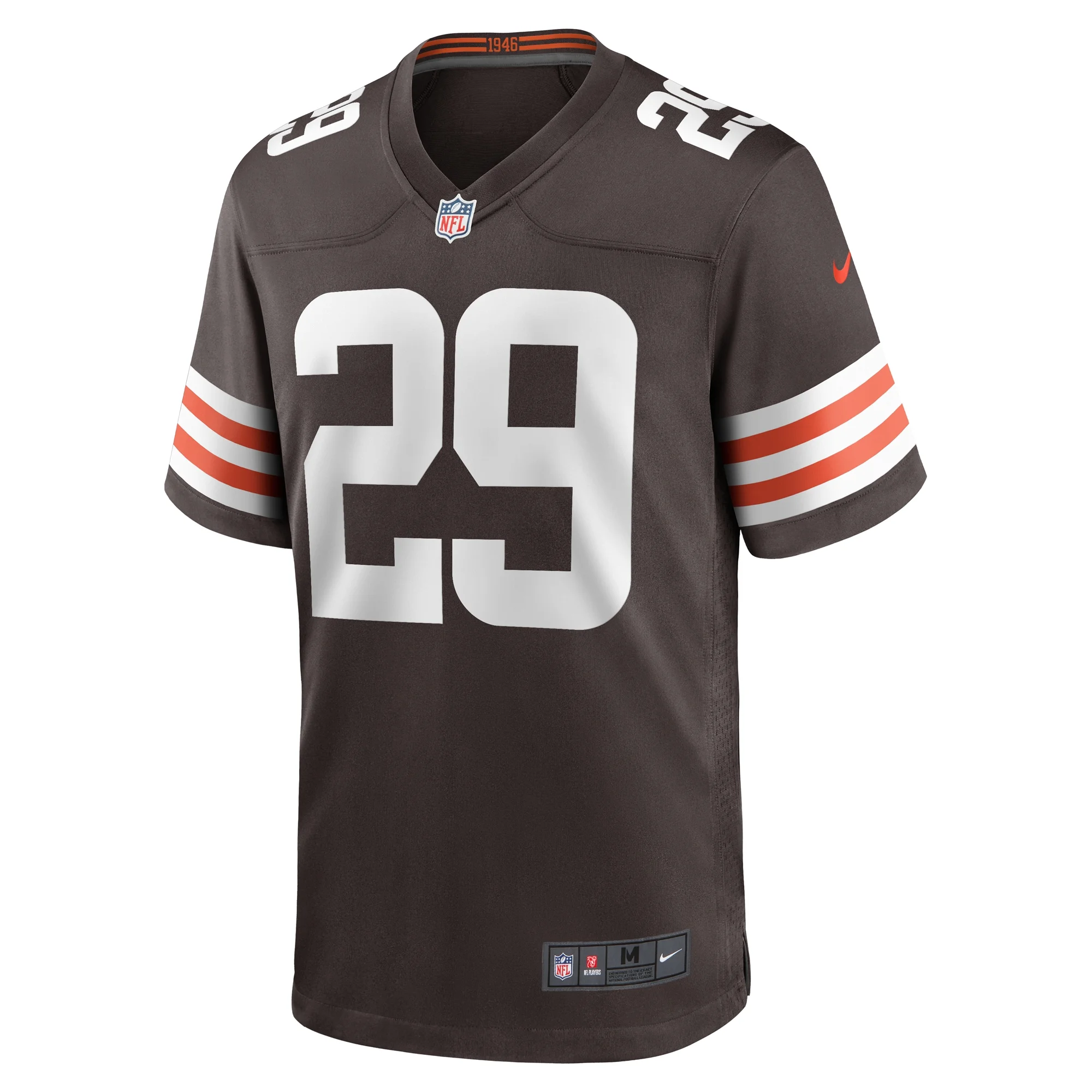 Men's Nike Cameron Mitchell Brown Cleveland Browns Team Game Jersey