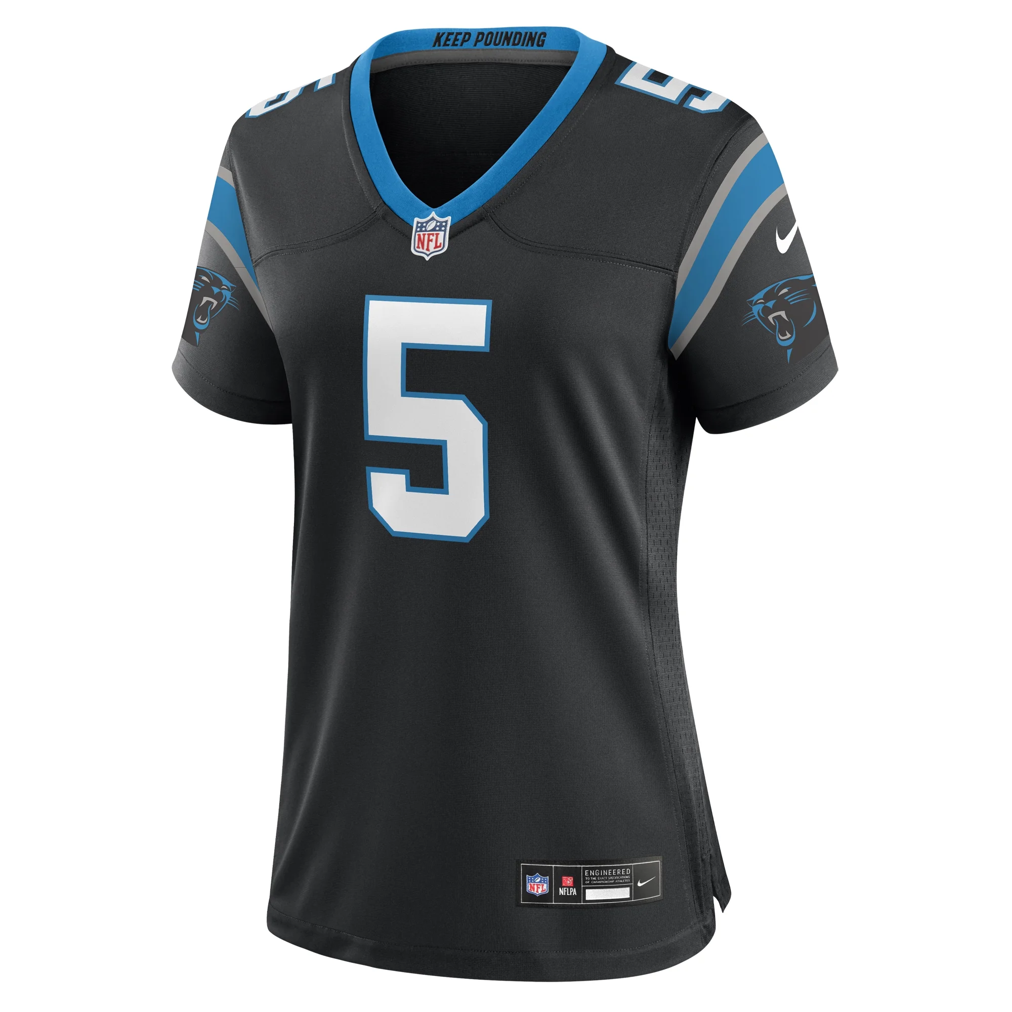 Women's Nike Laviska Shenault Jr. Black Carolina Panthers Team Game Jersey