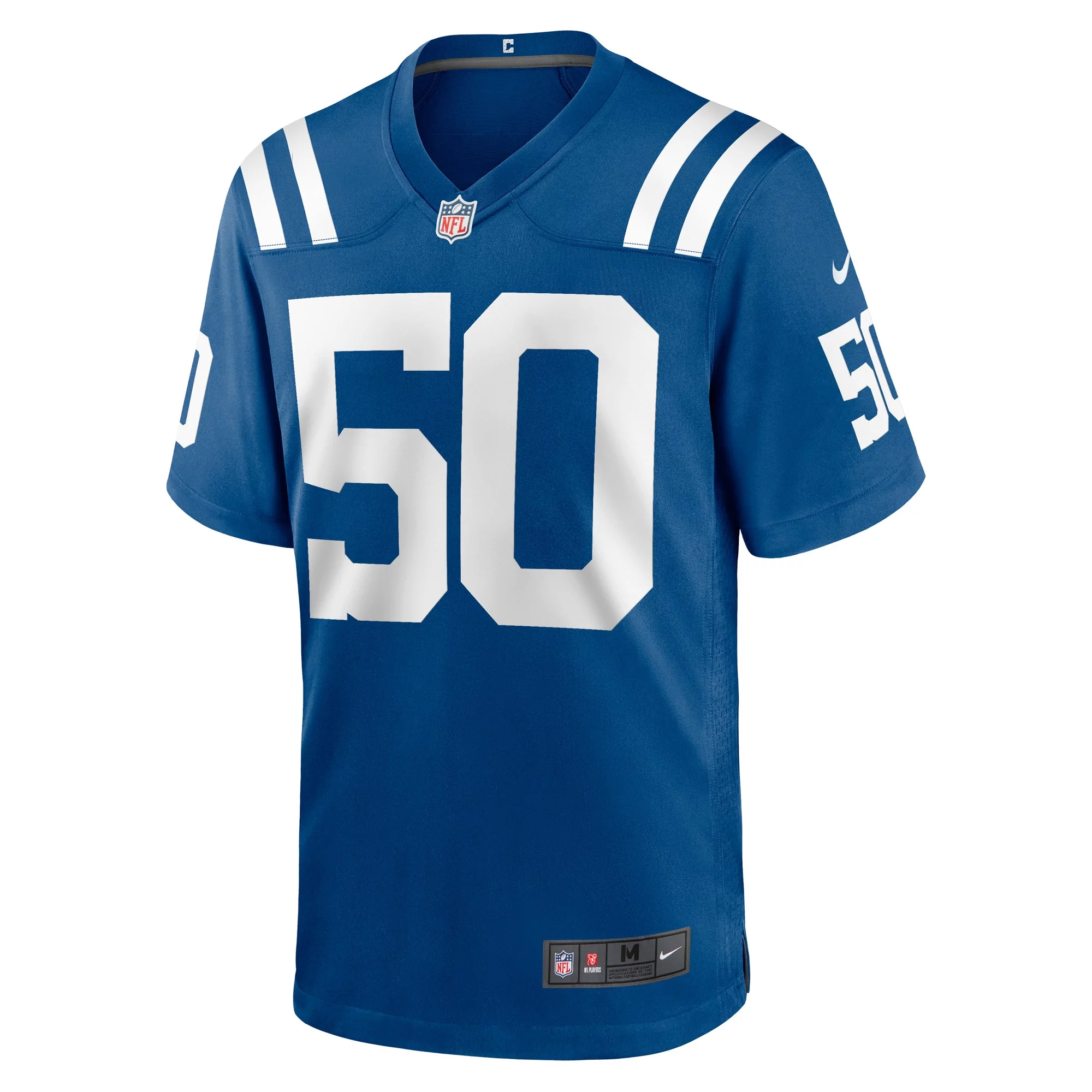 Men's Nike Segun Olubi Royal Indianapolis Colts Game Player Jersey
