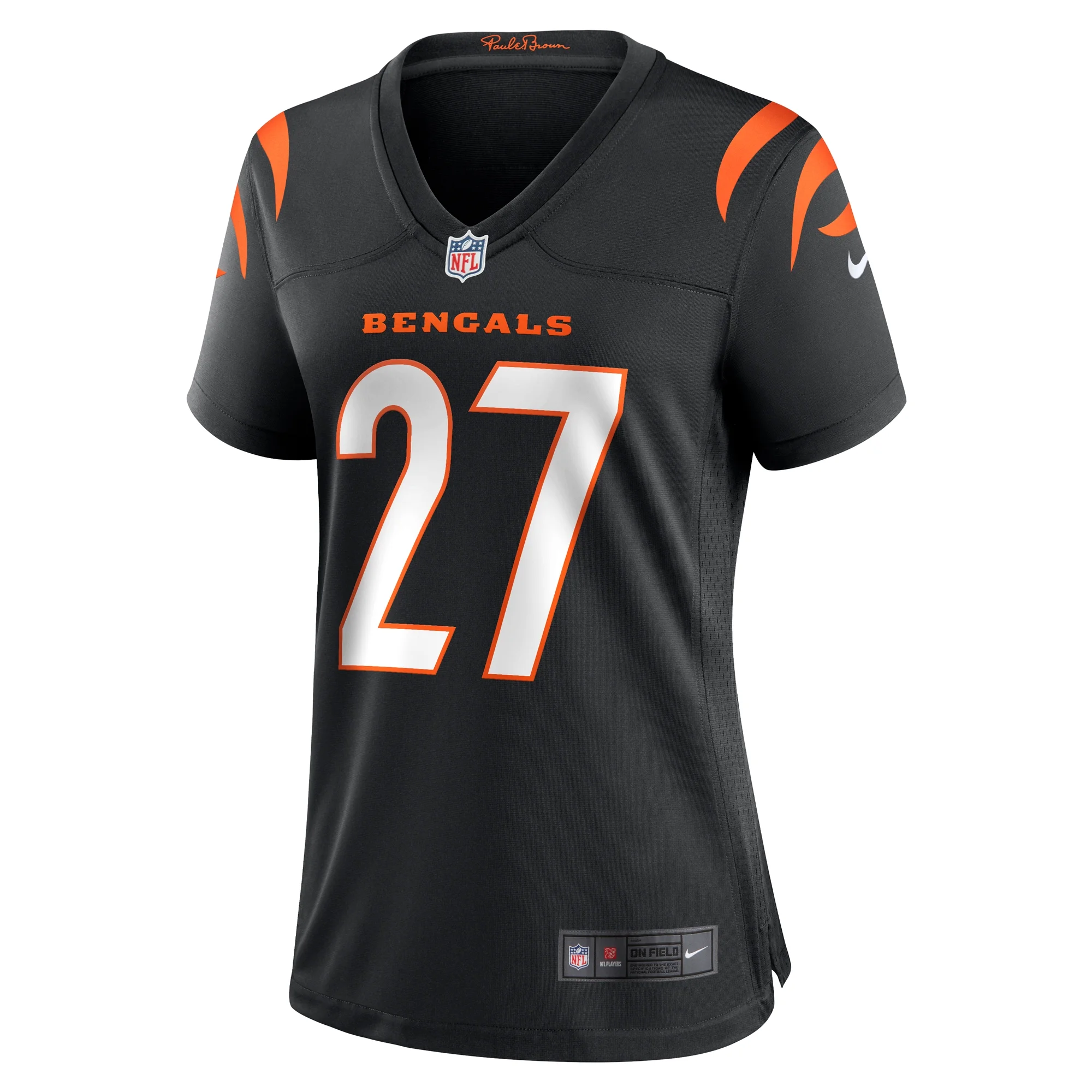 Women's Nike Jordan Battle Black Cincinnati Bengals Team Game Jersey