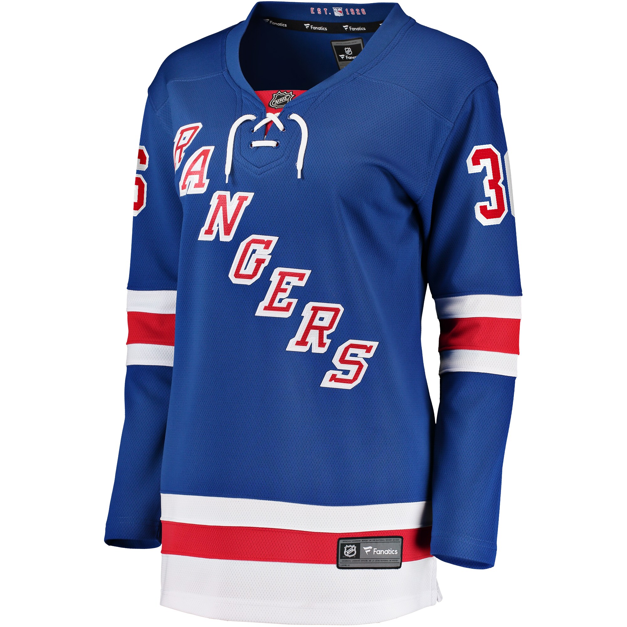 Anton Blidh New York Rangers Fanatics Women's Home Breakaway Player Jersey - Blue