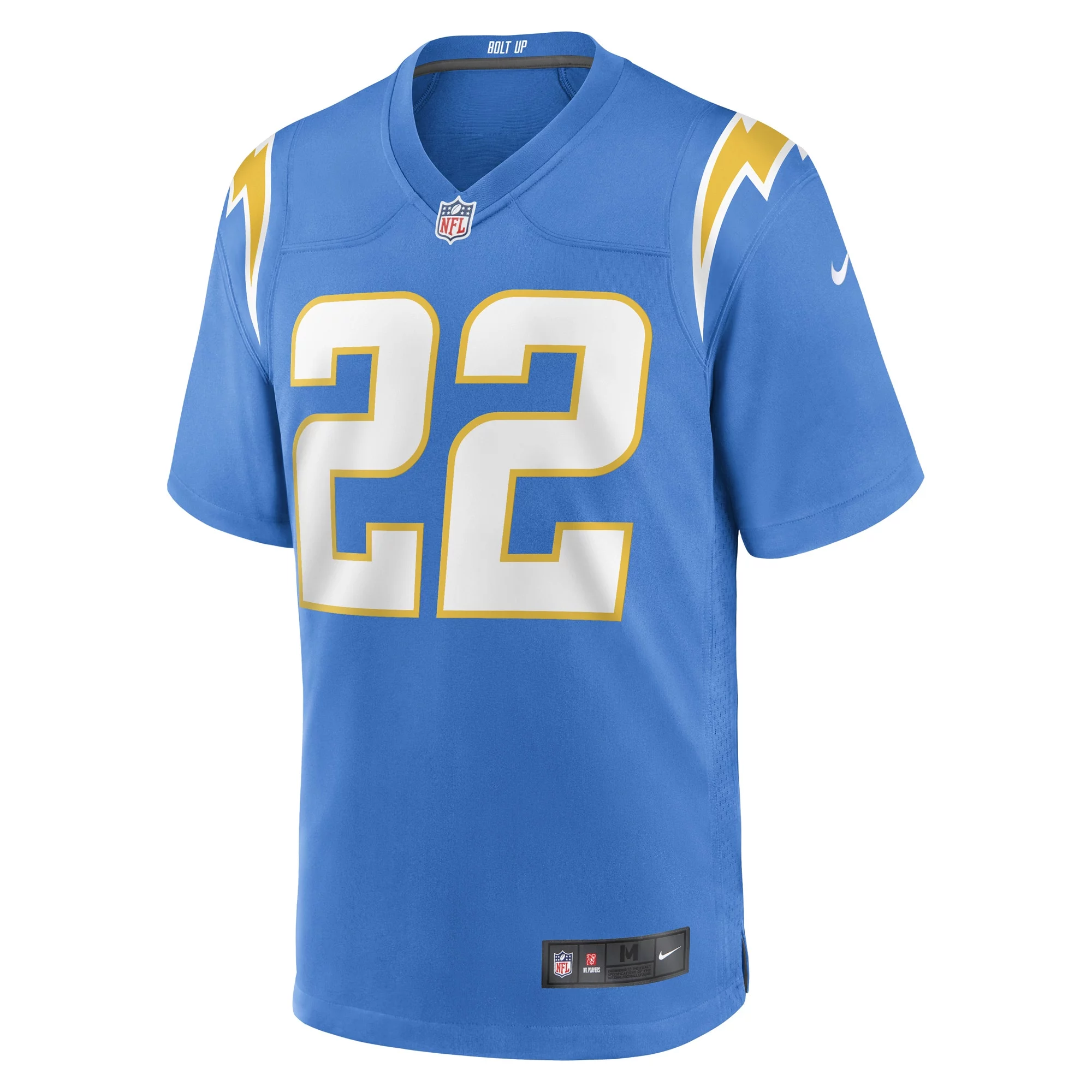 Men's Nike JT Woods Powder Blue Los Angeles Chargers Game Player Jersey