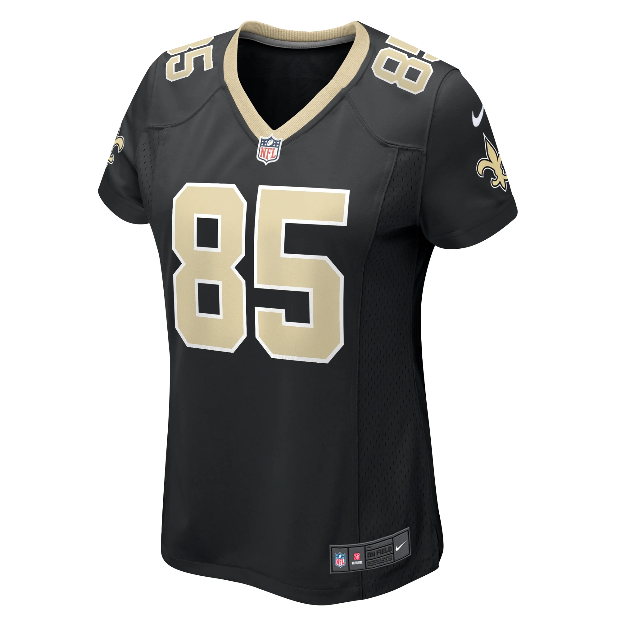 Women's Nike Jontre Kirklin Black New Orleans Saints Team Game Jersey