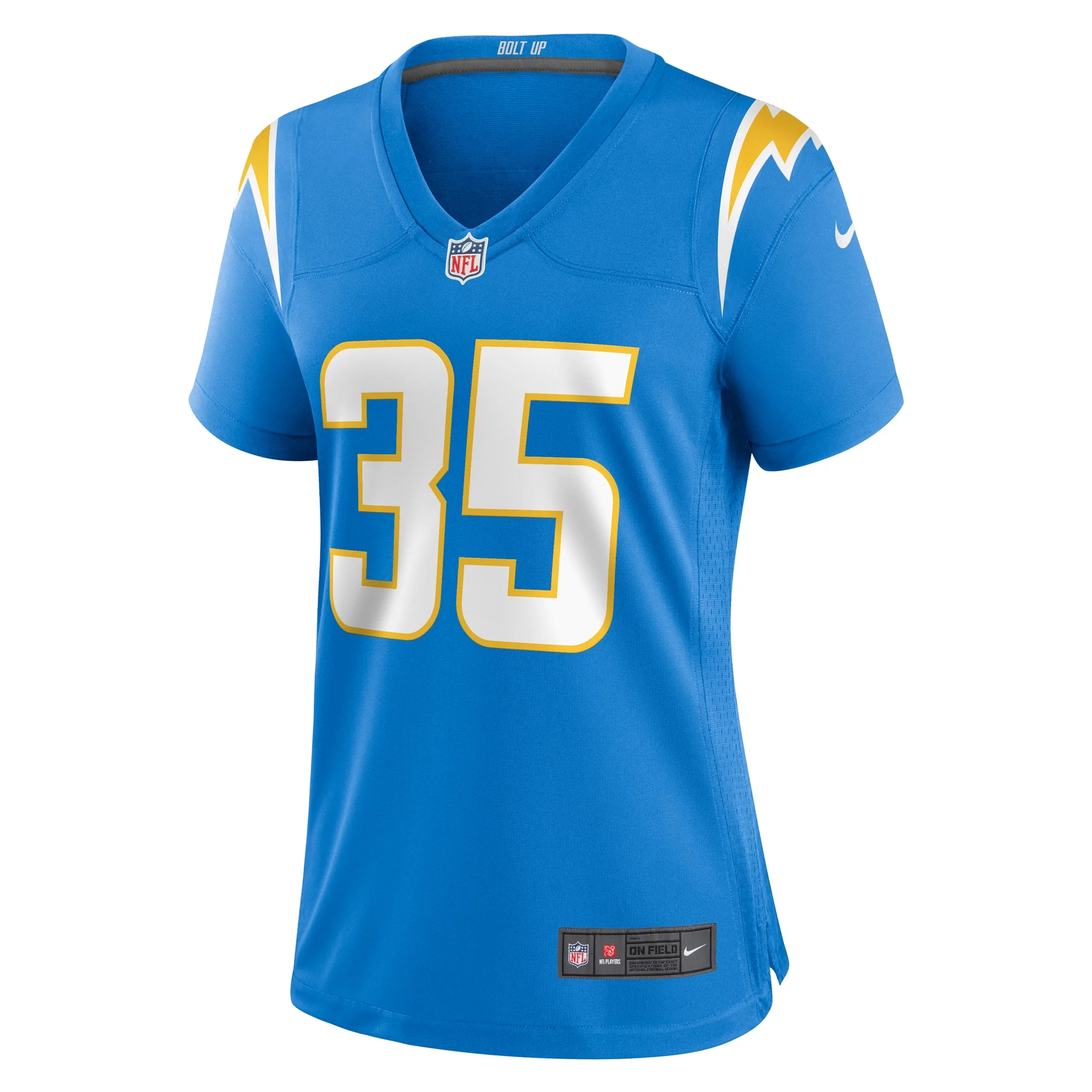 Women's Nike Terrell Bynum Powder Blue Los Angeles Chargers Team Game Jersey