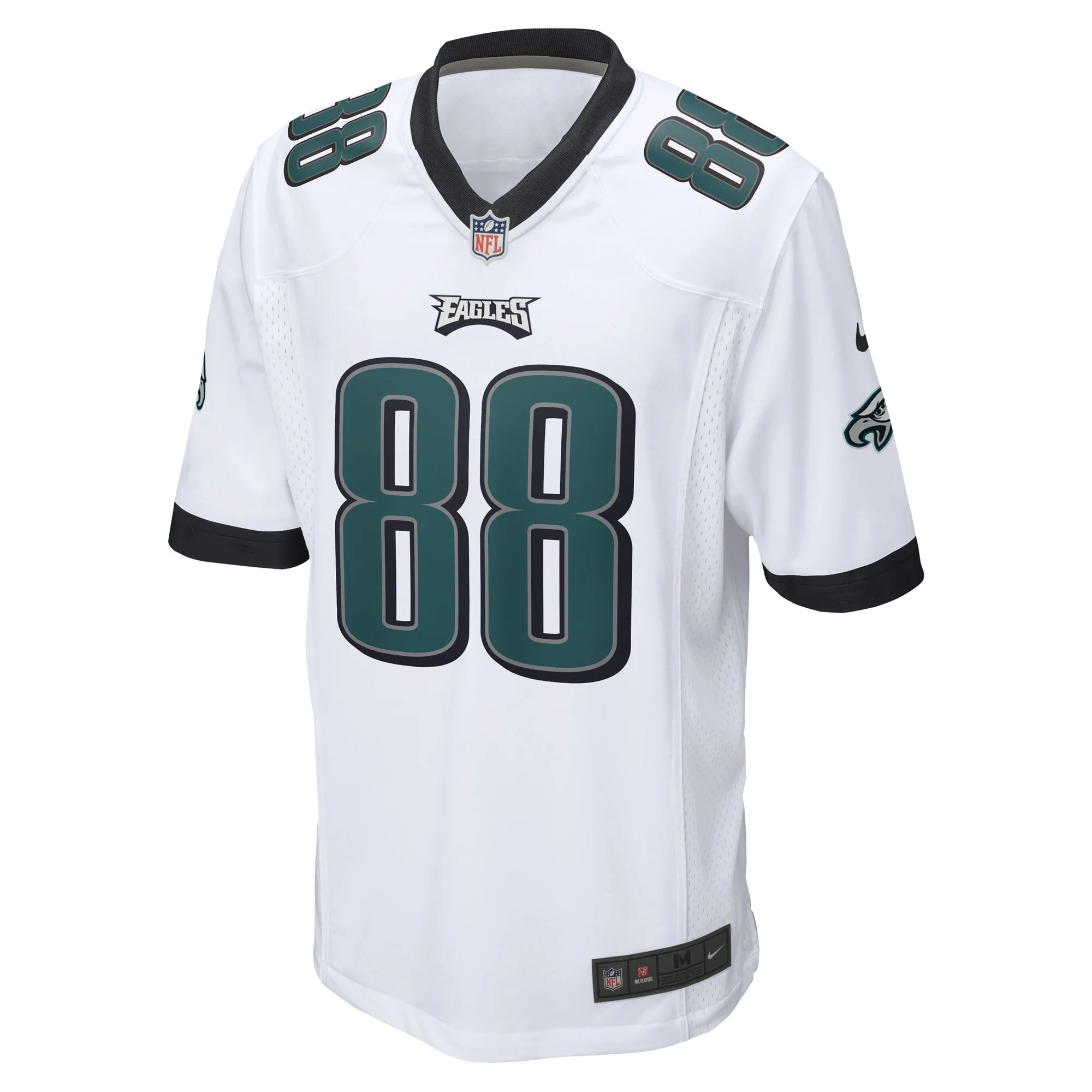 Men's Nike Dallas Goedert White Philadelphia Eagles Game Player Jersey