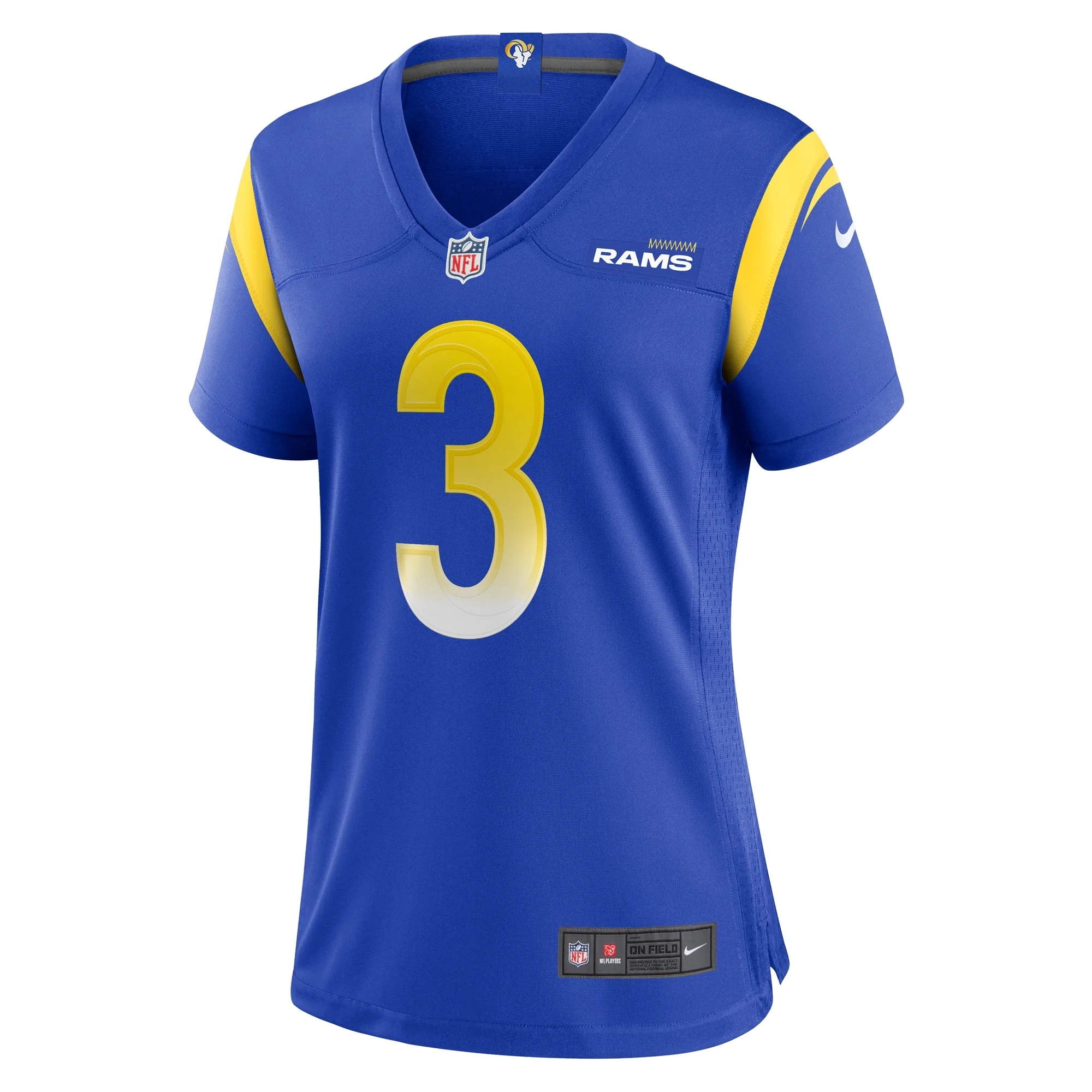 Women's Nike Kamren Curl Royal Los Angeles Rams Team Game Jersey