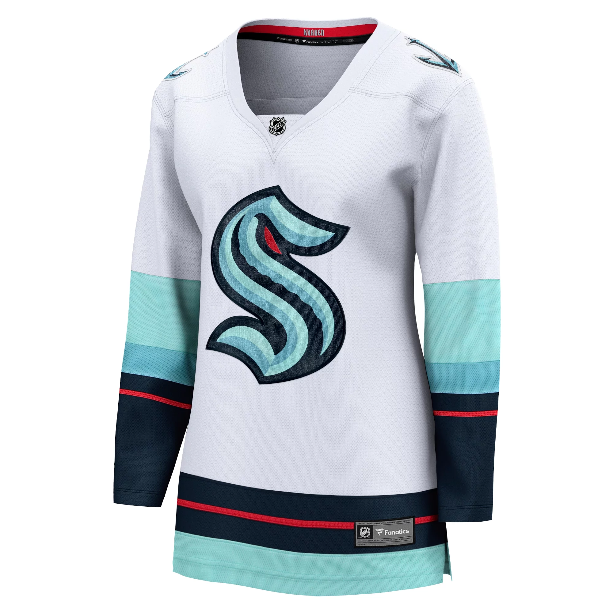 Women's Fanatics White Seattle Kraken Away Breakaway Jersey