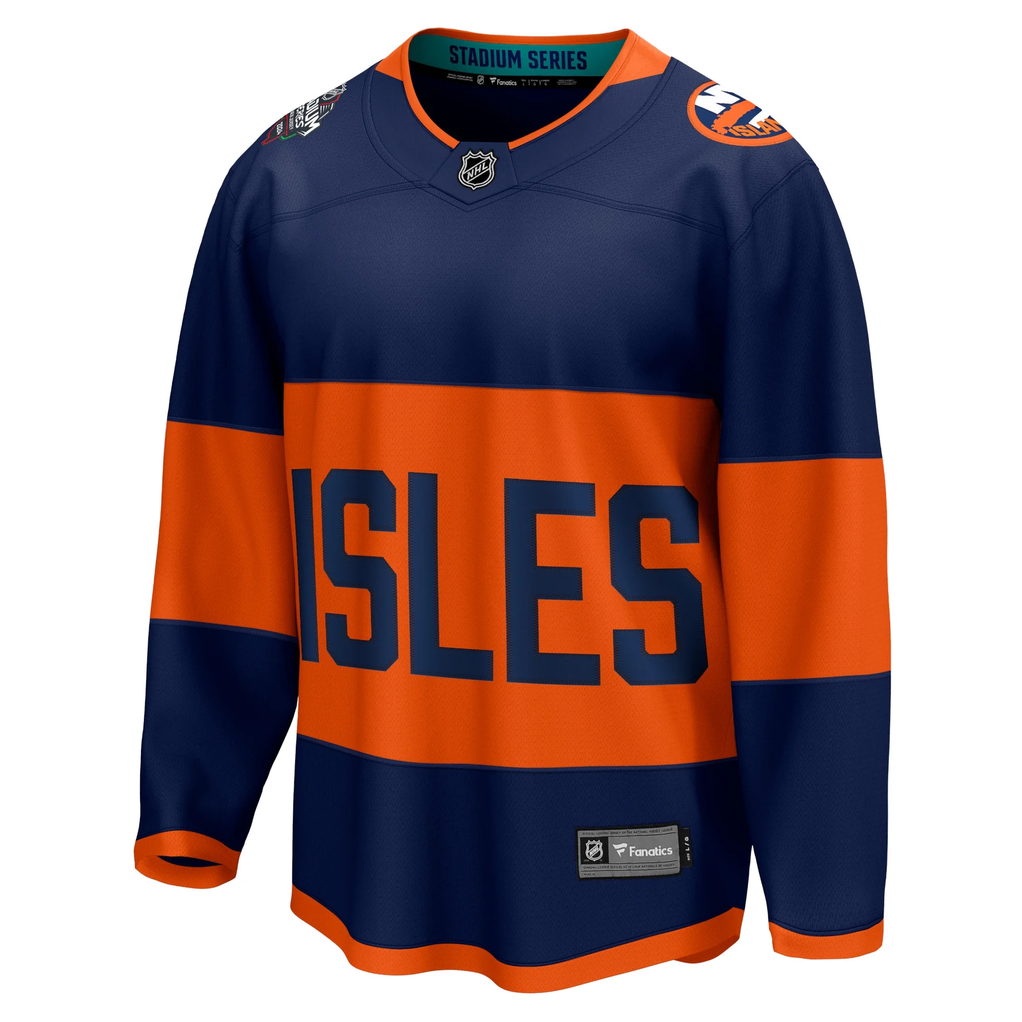 Men's Fanatics Branded Navy New York Islanders 2024 NHL Stadium Series Breakaway Jersey