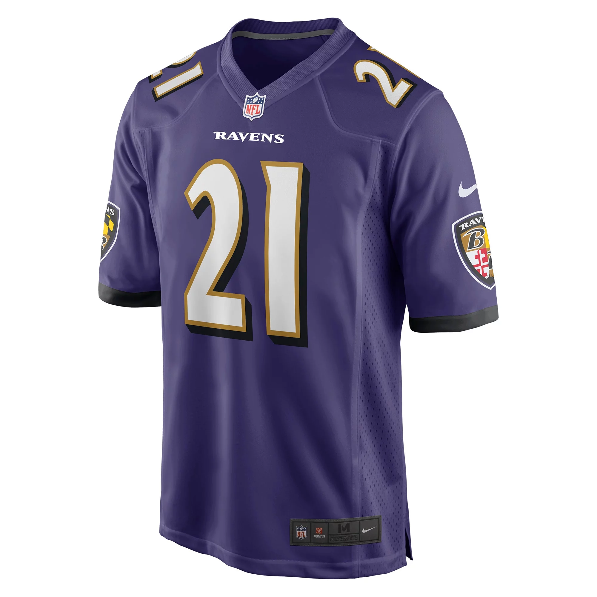 Men's Nike Brandon Stephens Purple Baltimore Ravens Game Jersey