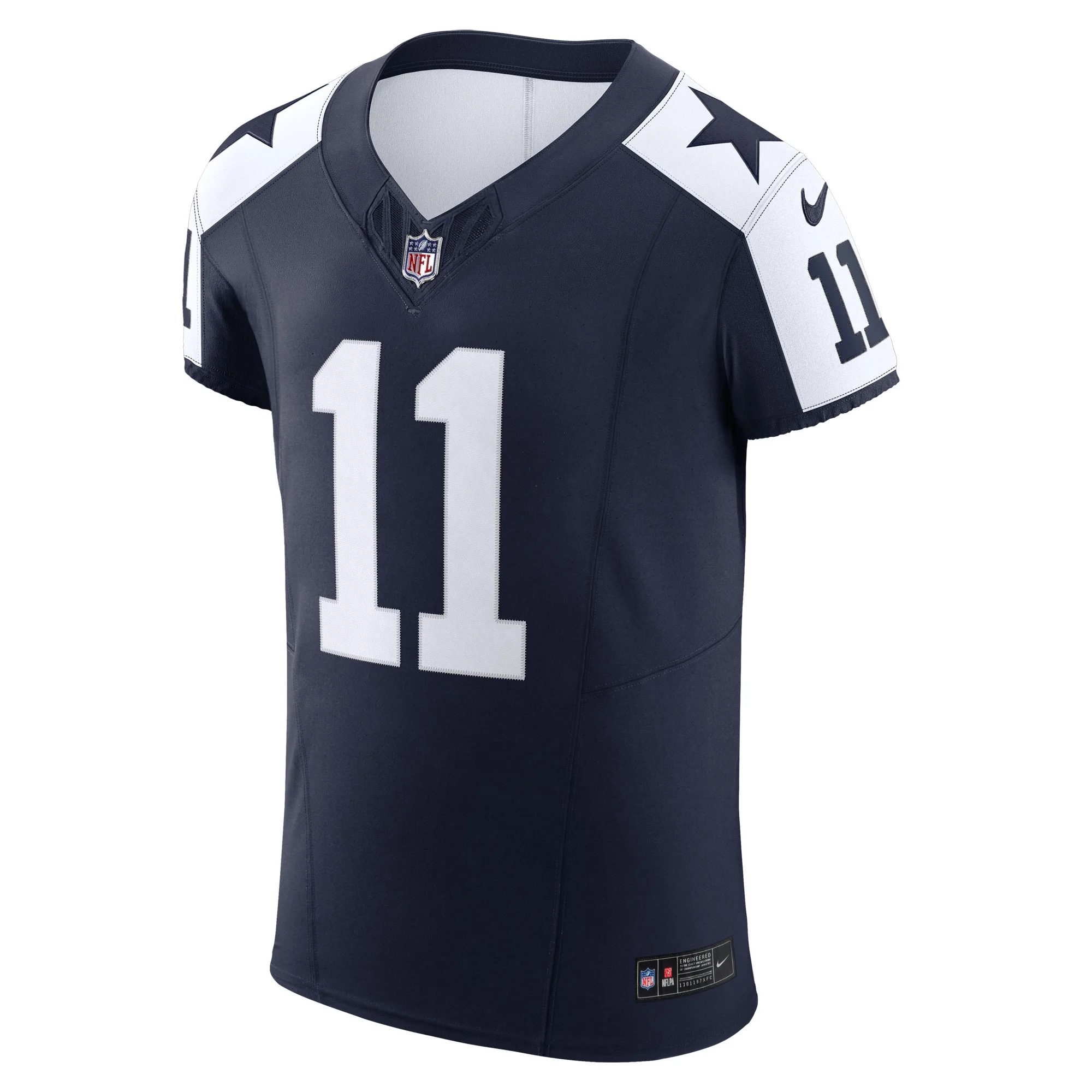 Men's Nike Micah Parsons Navy Dallas Cowboys Alternate Vapor F.U.S.E. Elite Jersey
