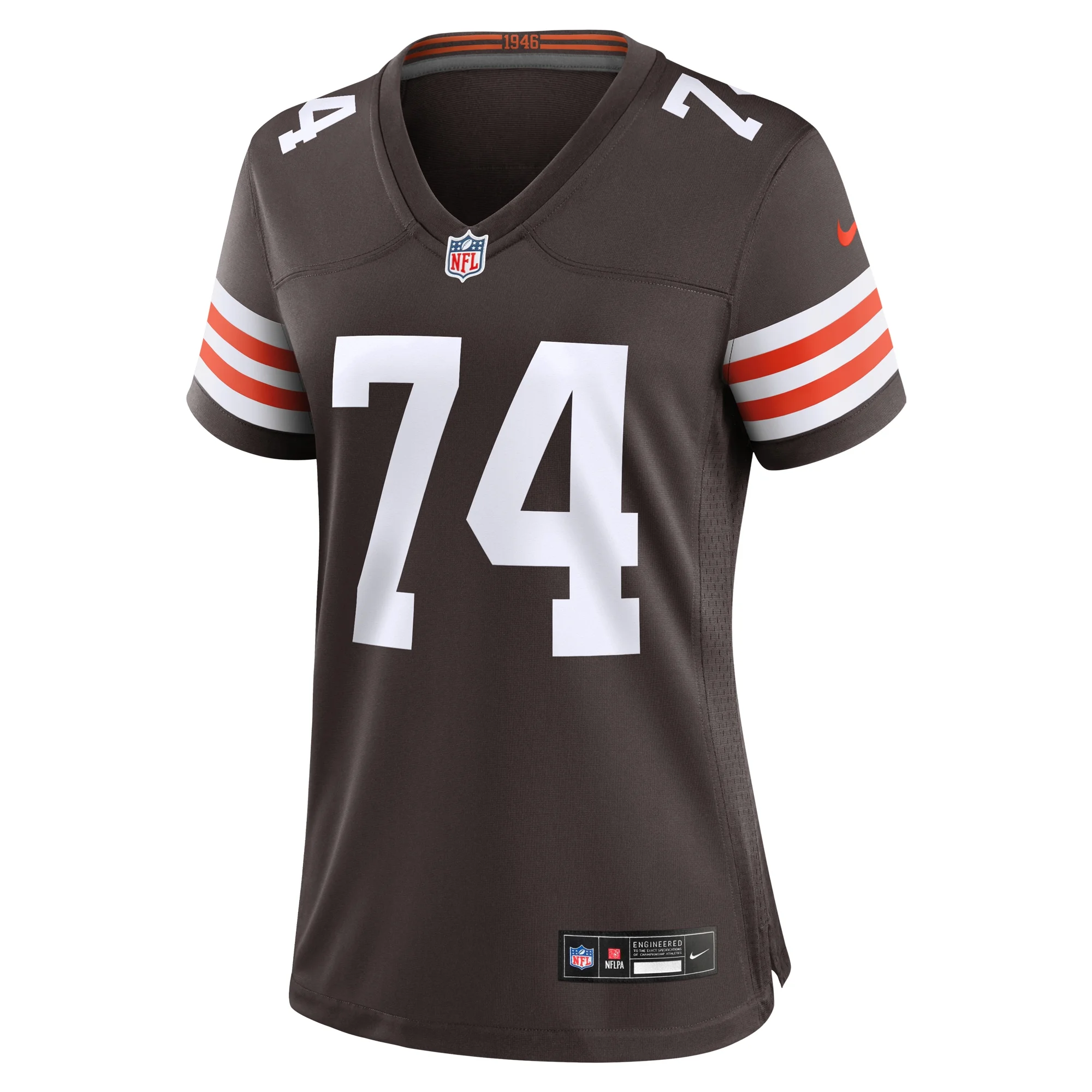 Women's Nike Hakeem Adeniji Brown Cleveland Browns Game Jersey