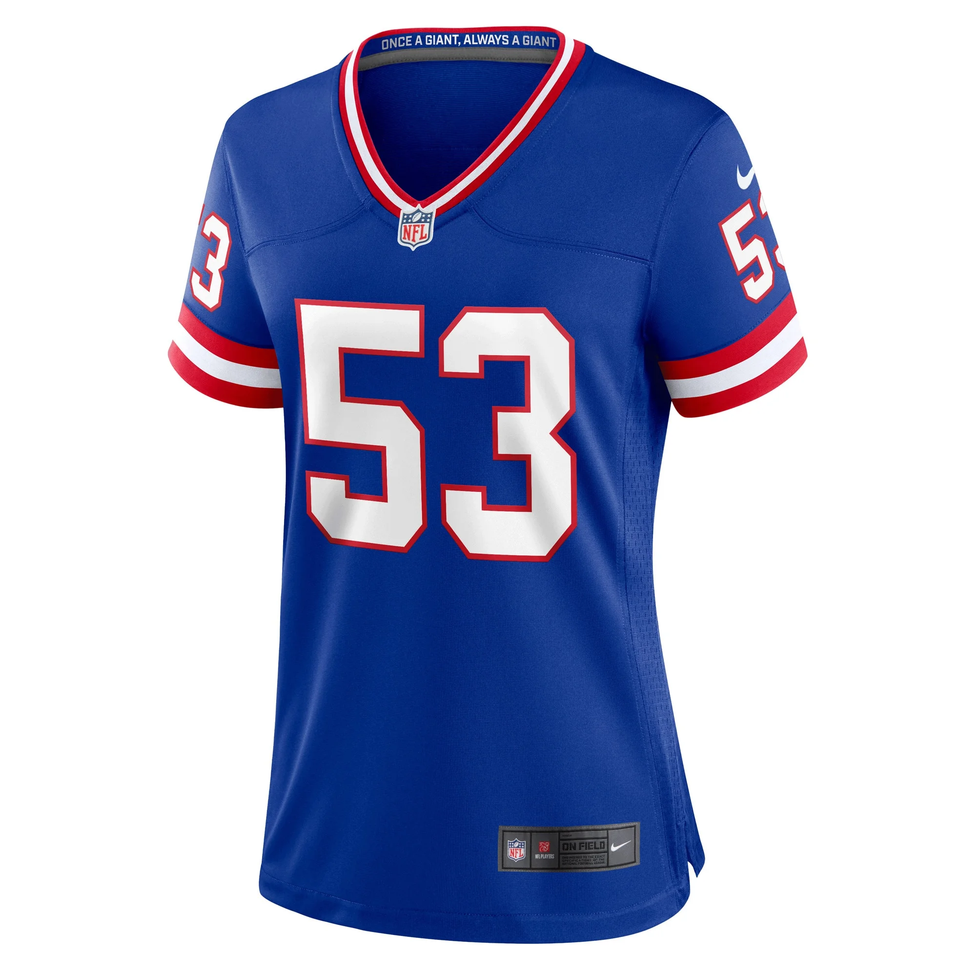 Women's Nike Harry Carson Royal New York Giants Classic Retired Player Game Jersey