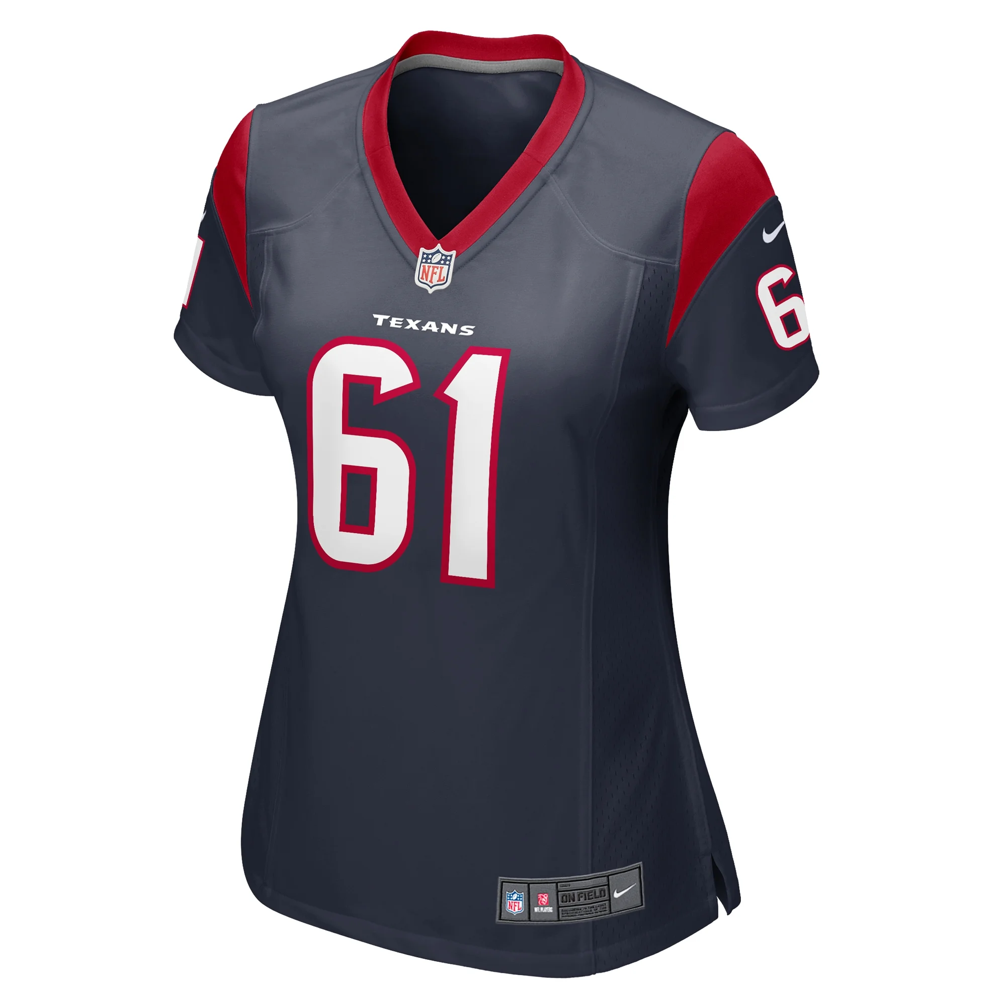 Women's Nike DJ Scaife Jr Navy Houston Texans Team Game Jersey