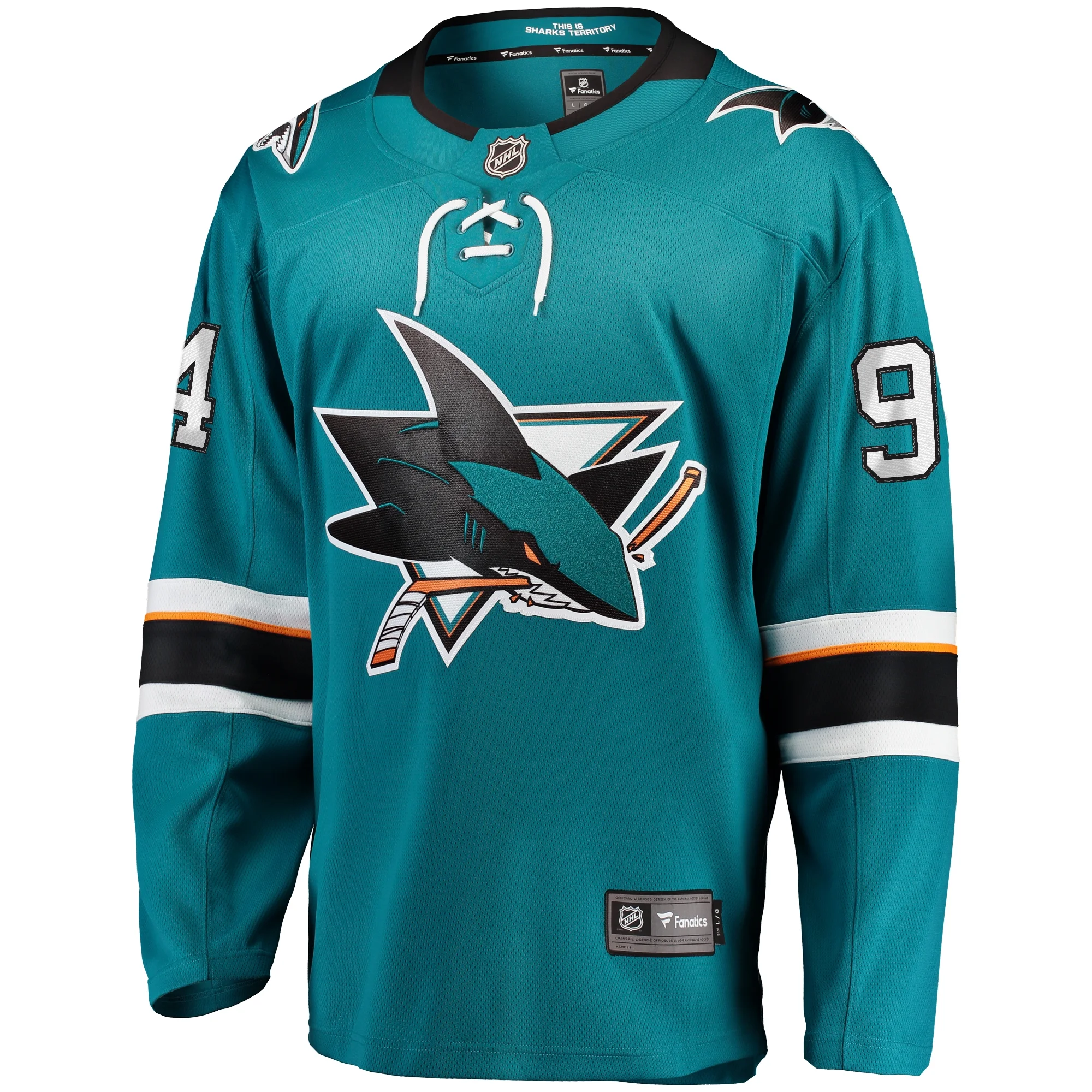 Men's Fanatics Alexander Barabanov Teal San Jose Sharks Home Breakaway Jersey