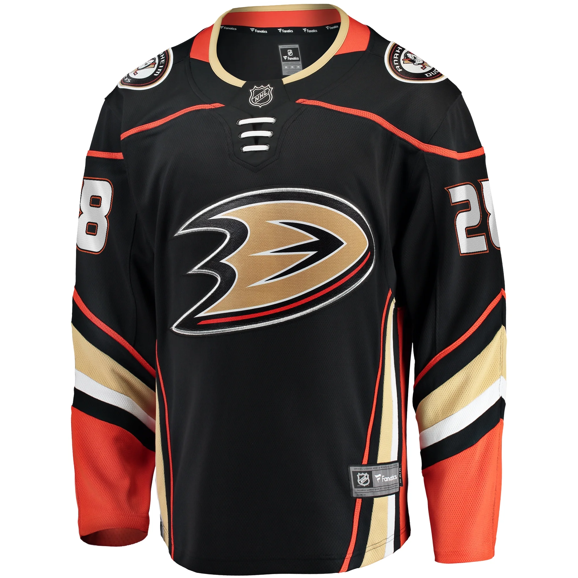 Men's Fanatics Gustav Lindstrom Black Anaheim Ducks Home Premier Breakaway Player Jersey