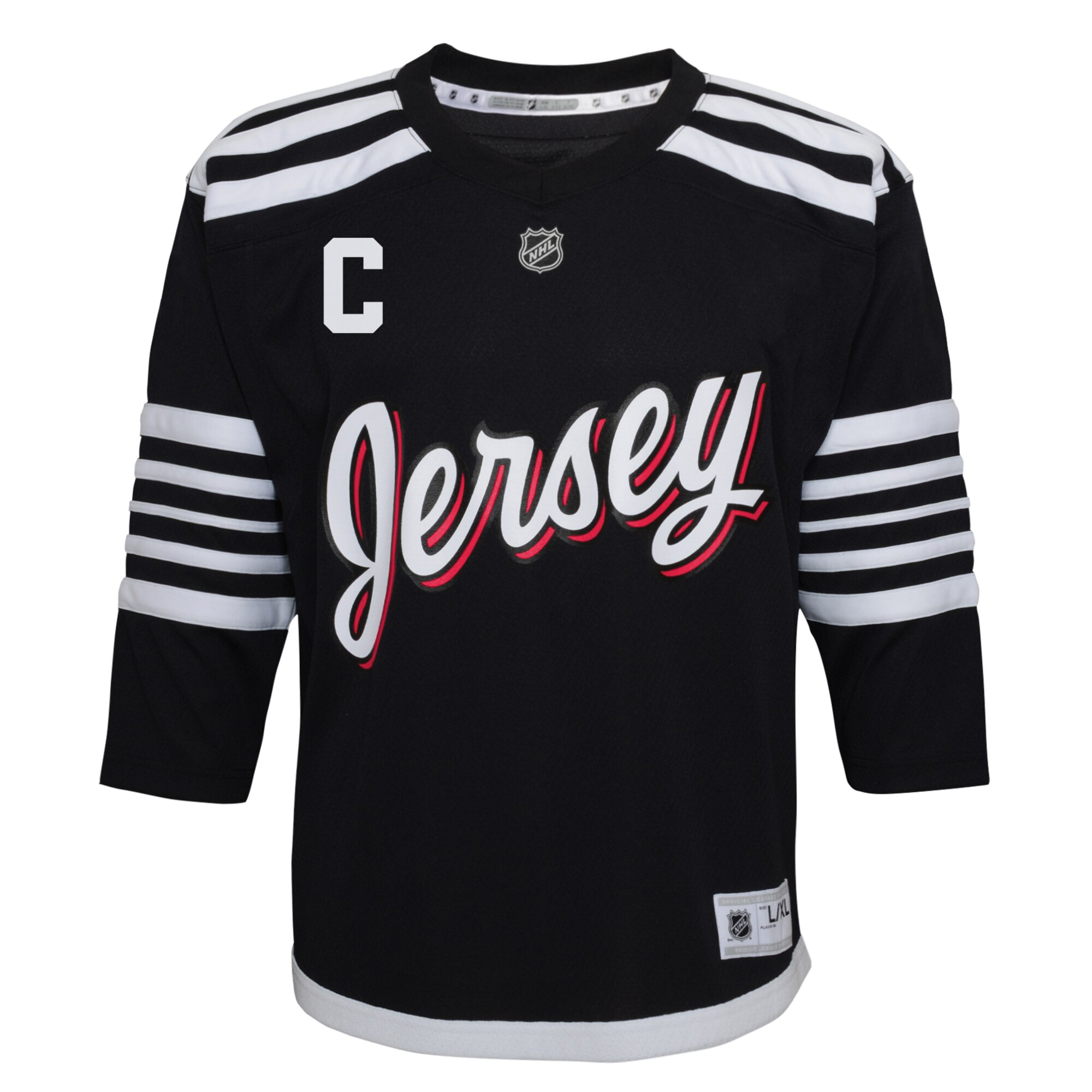 Nico Hischier New Jersey Devils Toddler 2021/22 Alternate Replica Player Jersey - Black