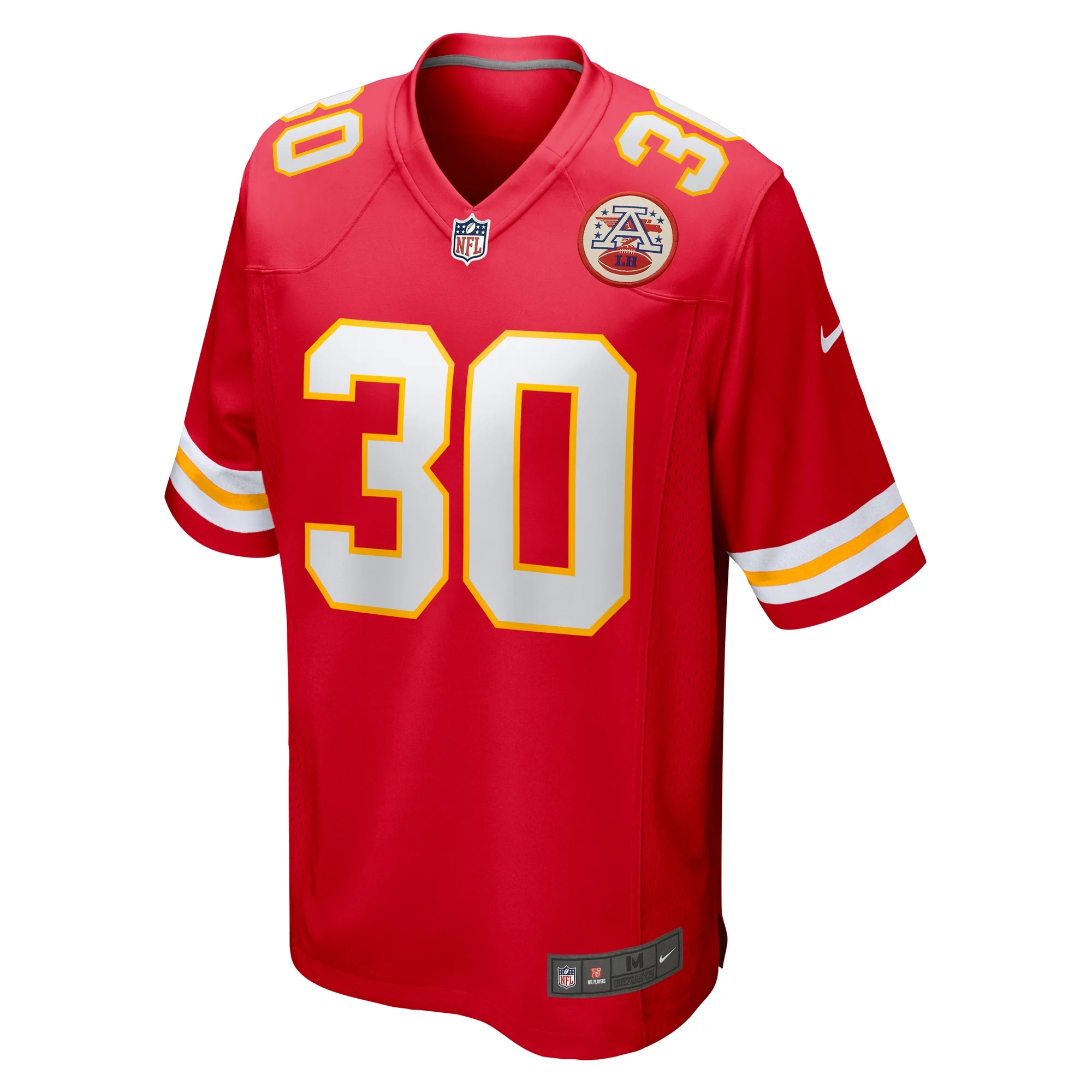 Men's Nike Darius Rush Red Kansas City Chiefs Team Game Jersey