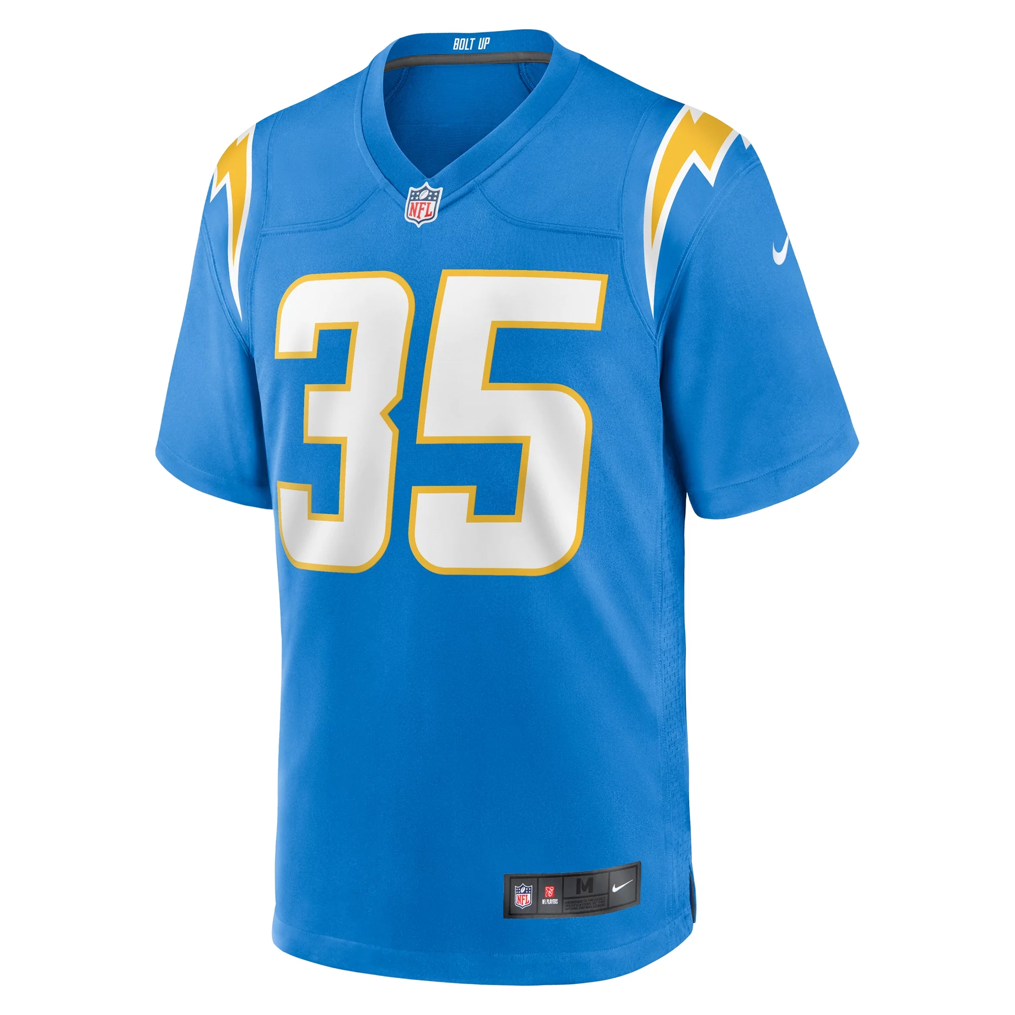 Men's Nike Terrell Bynum Powder Blue Los Angeles Chargers Team Game Jersey