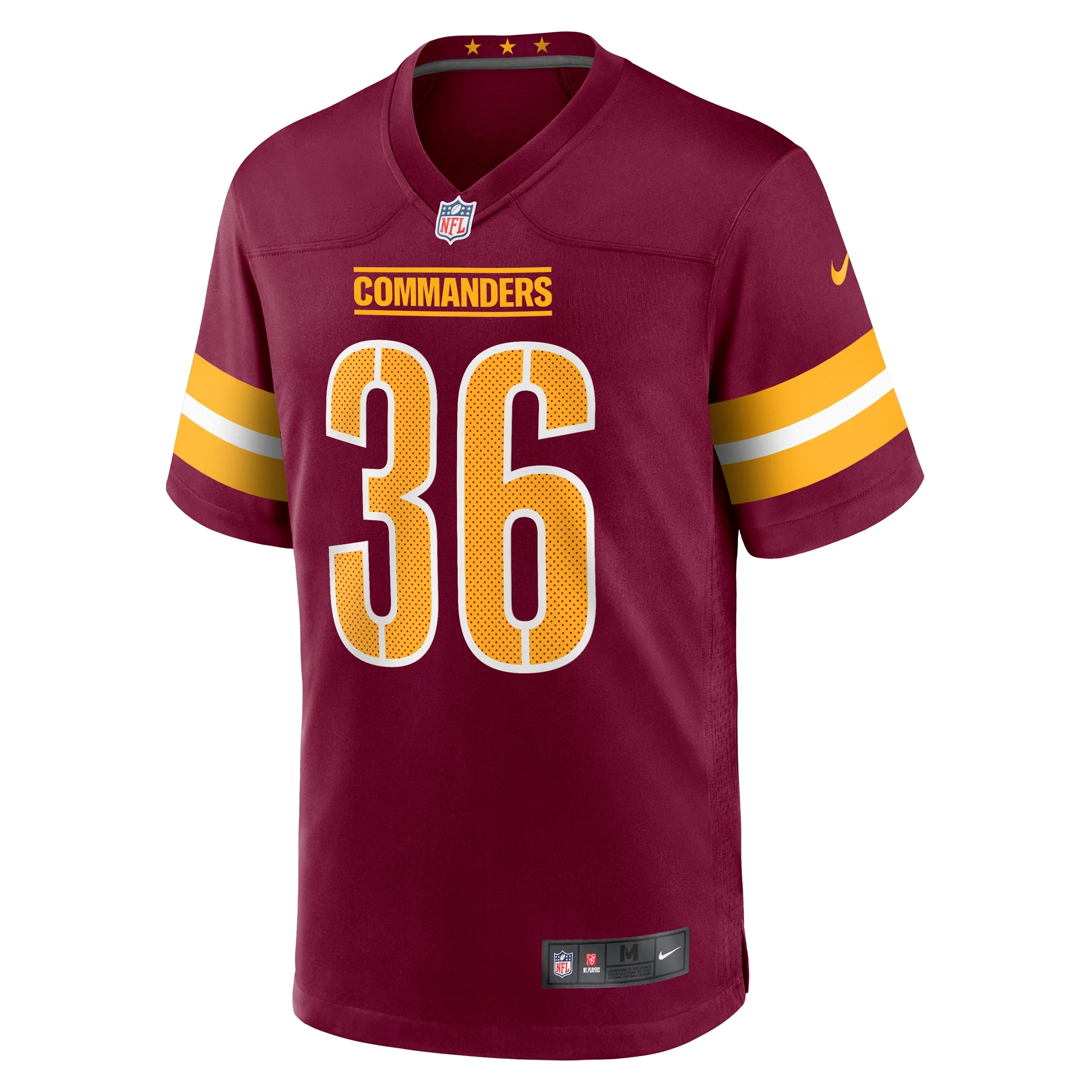 Men's Nike Danny Johnson Burgundy Washington Commanders Game Jersey