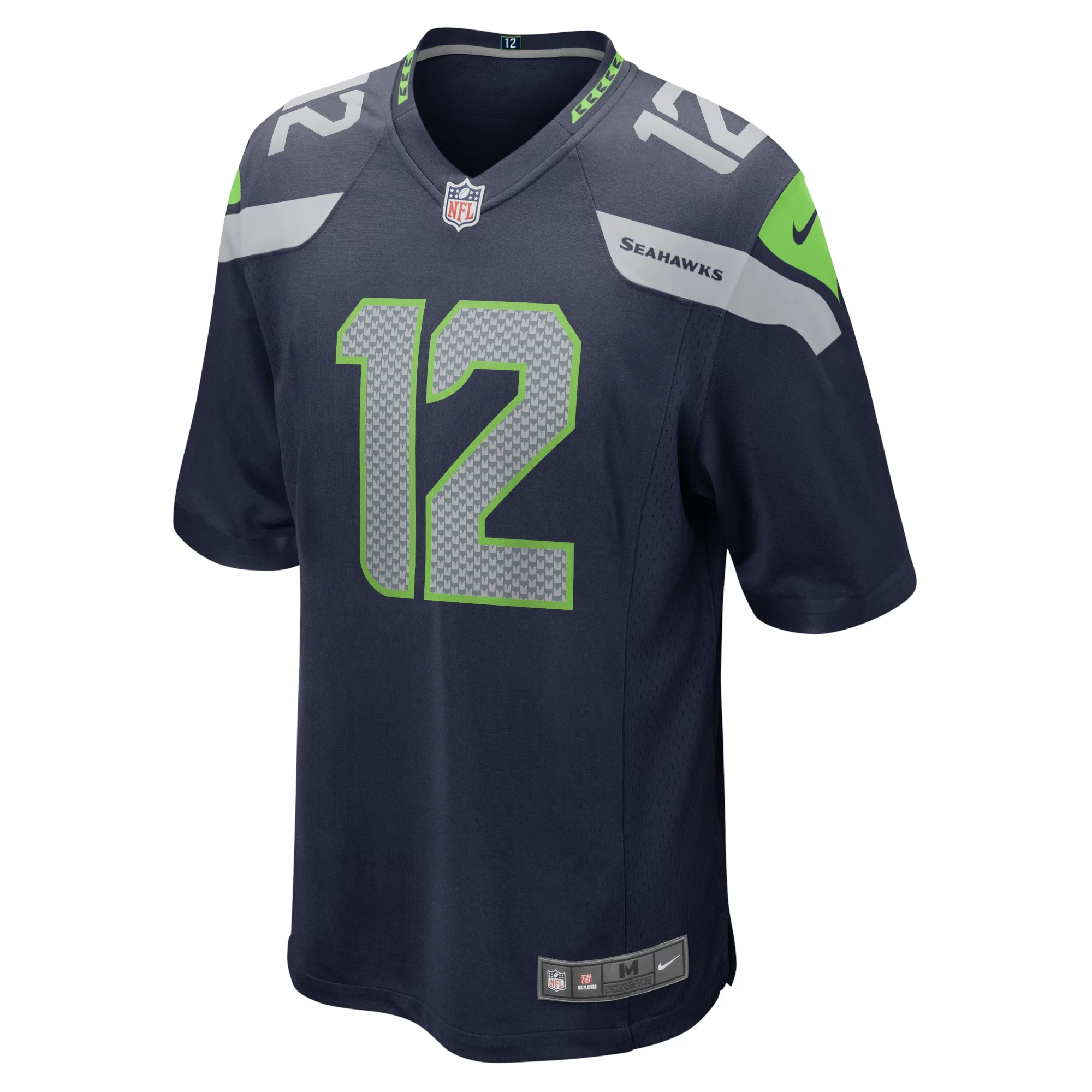 Men's Nike 12s College Navy Seattle Seahawks Game Team Jersey