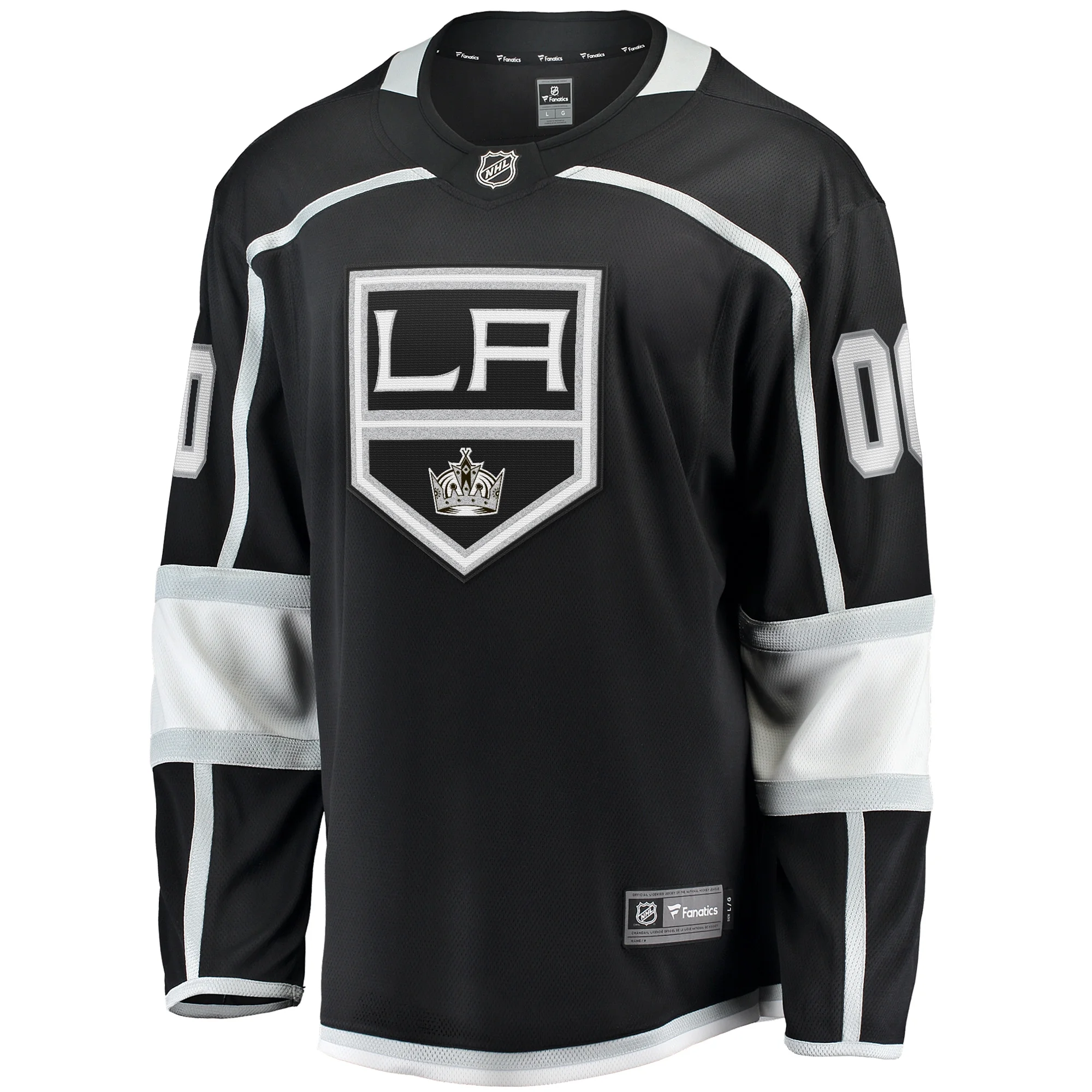 Men's Fanatics Black Los Angeles Kings Home Breakaway Custom Jersey