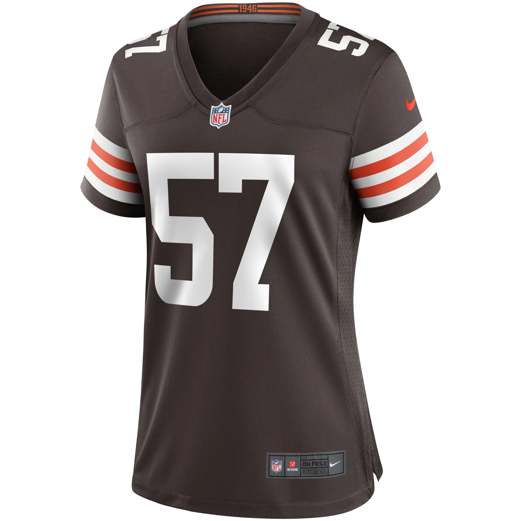 Women's Nike Clay Matthews Brown Cleveland Browns Game Retired Player Jersey