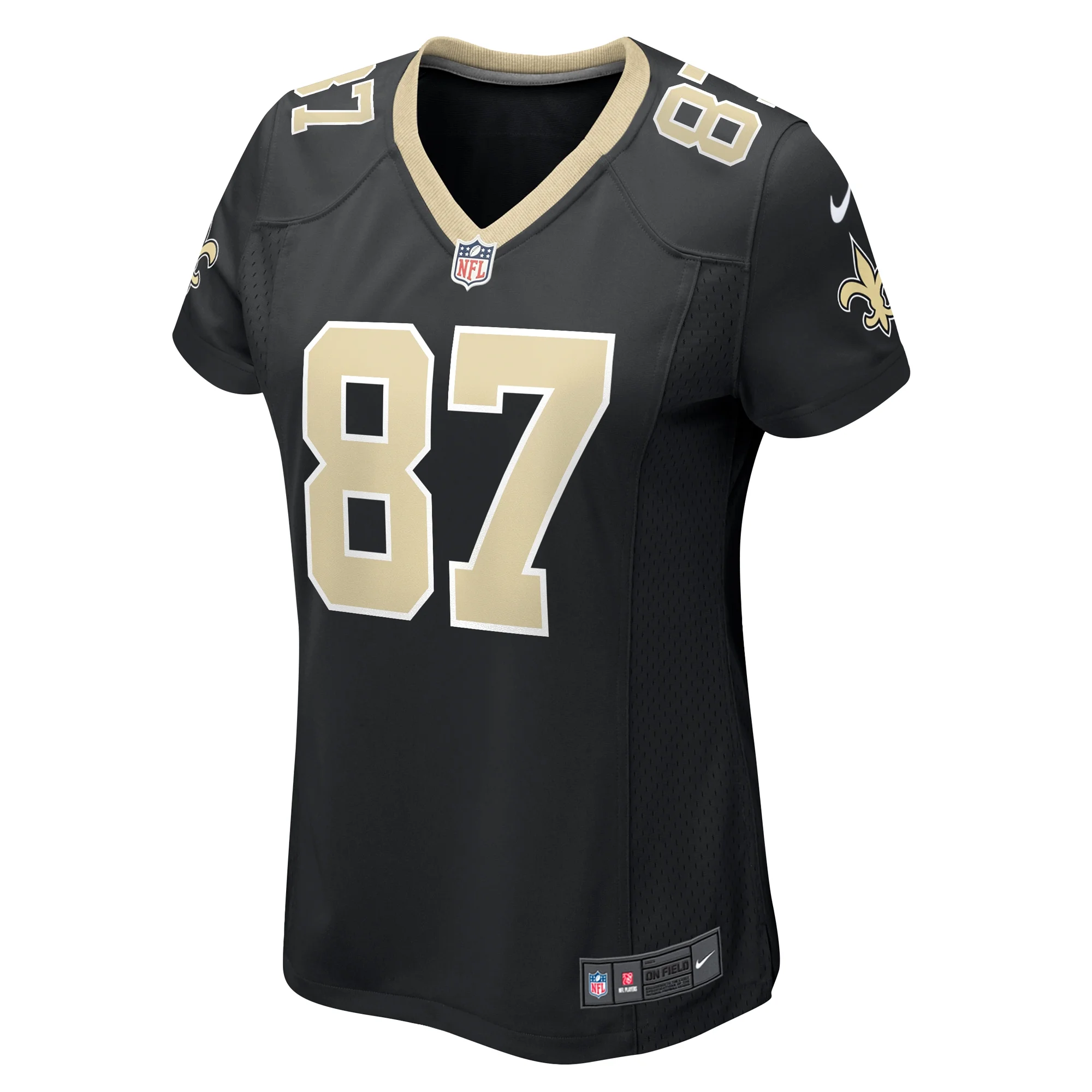 Women's Nike Foster Moreau Black New Orleans Saints Team Game Jersey