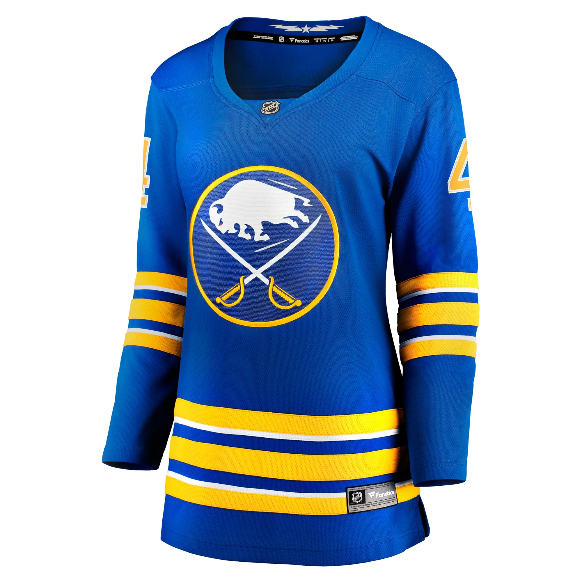 Women's Fanatics Bowen Byram Royal Buffalo Sabres Home Breakaway Player Jersey