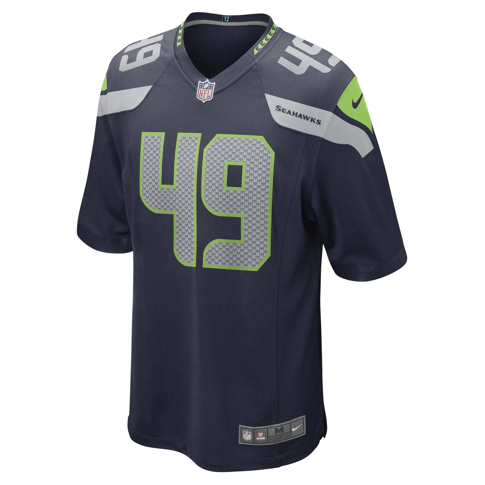 Men's Nike Joshua Onujiogu College Navy Seattle Seahawks Game Player Jersey