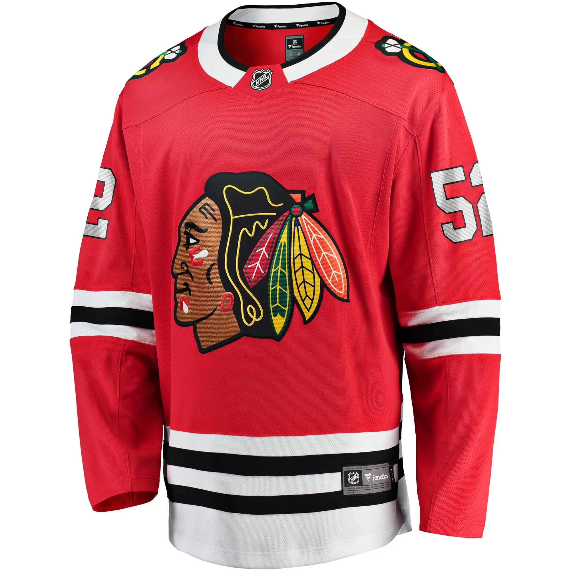 Men's Fanatics Reese Johnson Red Chicago Blackhawks Home Breakaway Player Jersey