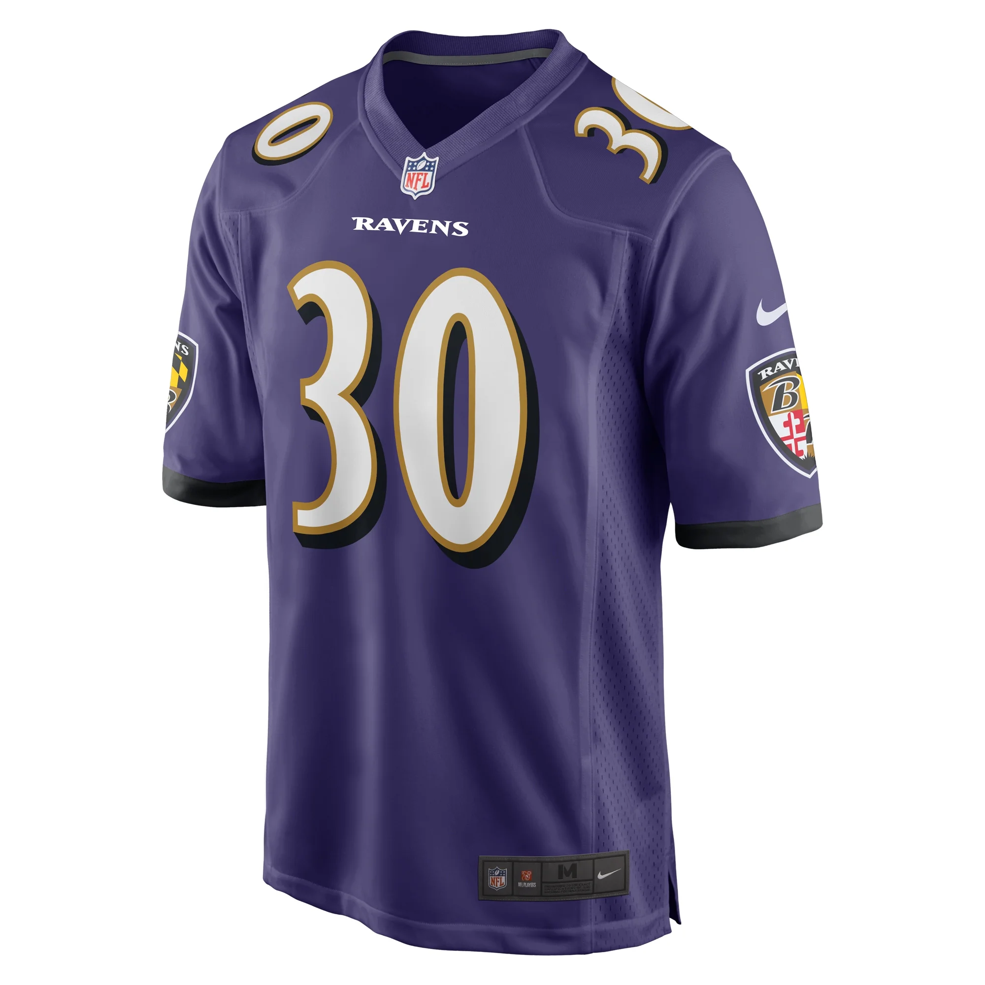 Men's Nike Trenton Simpson Purple Baltimore Ravens Game Jersey
