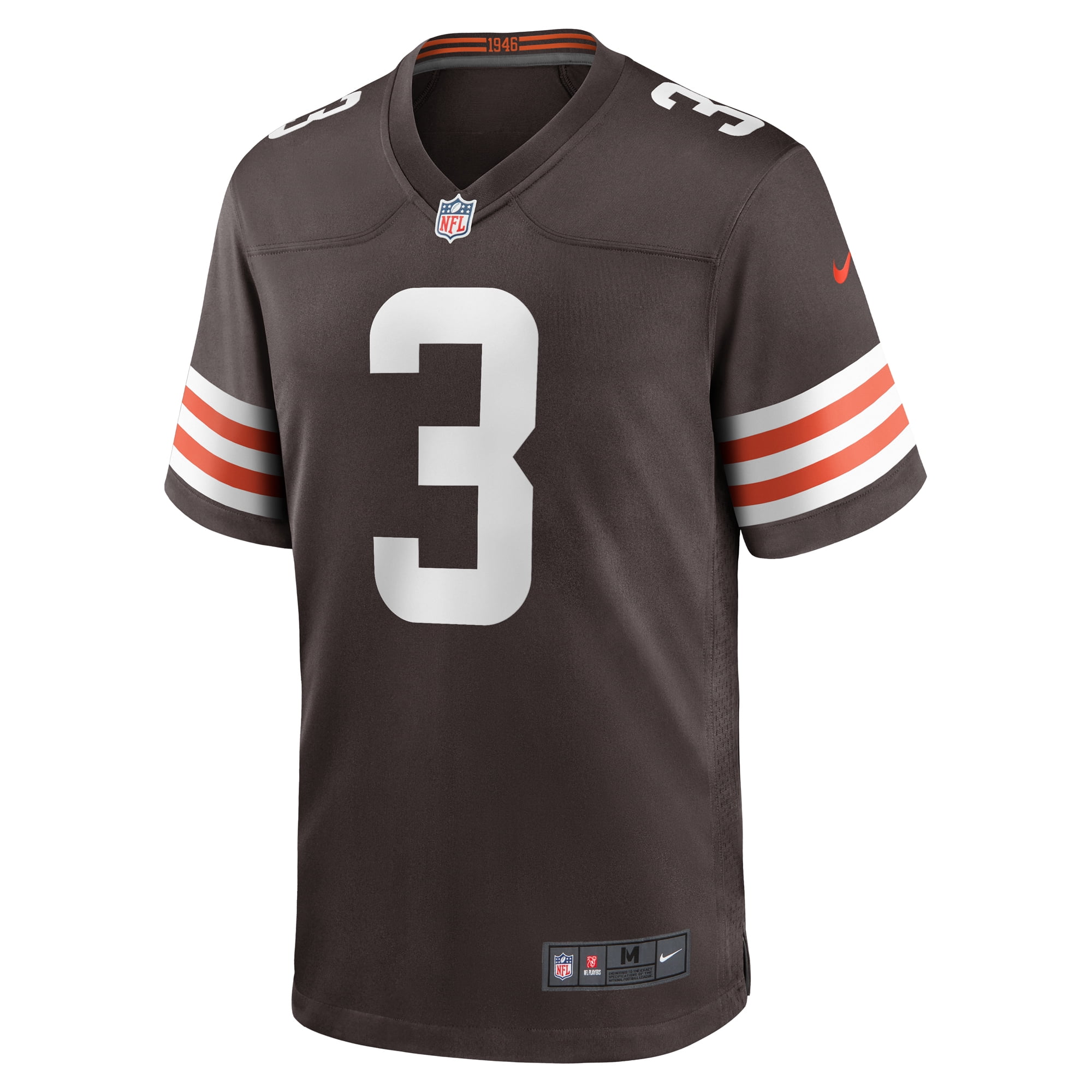 Men's Nike Marquise Goodwin Brown Cleveland Browns Game Jersey