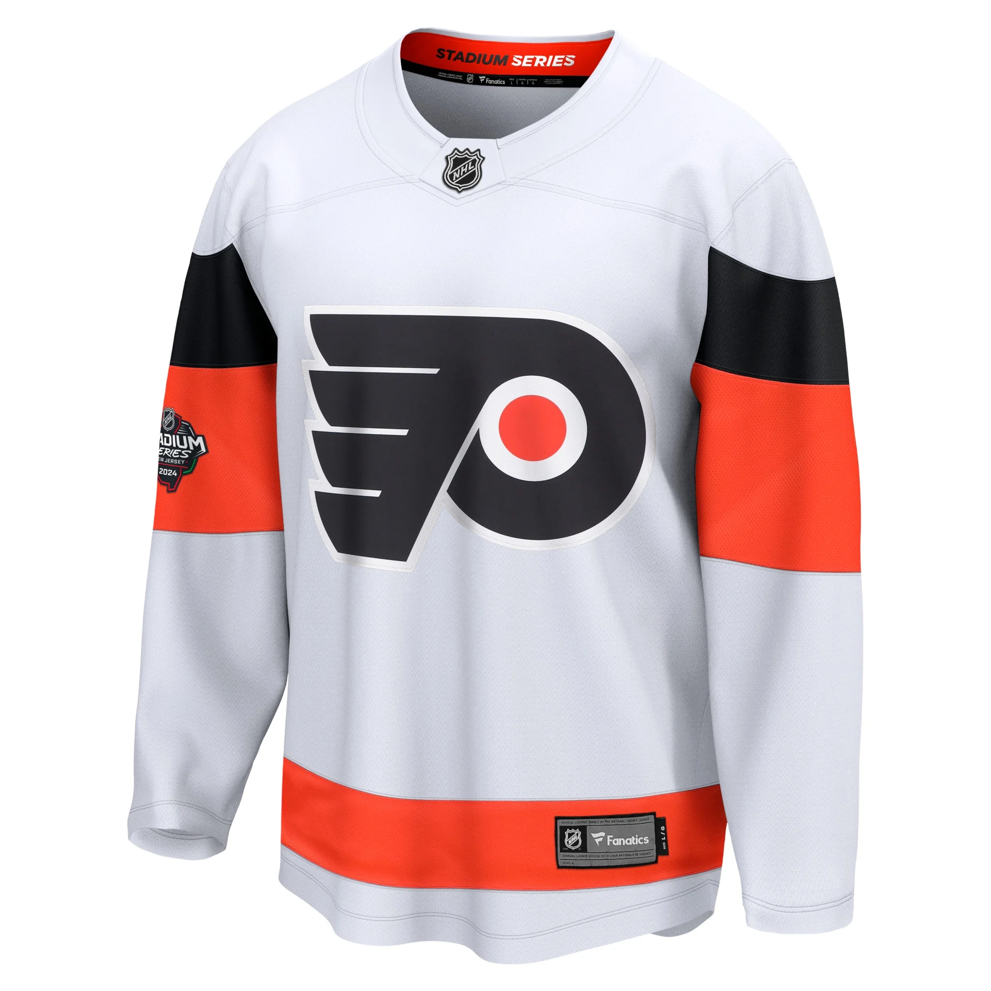 Men's Fanatics Branded White Philadelphia Flyers 2024 NHL Stadium Series Breakaway Jersey