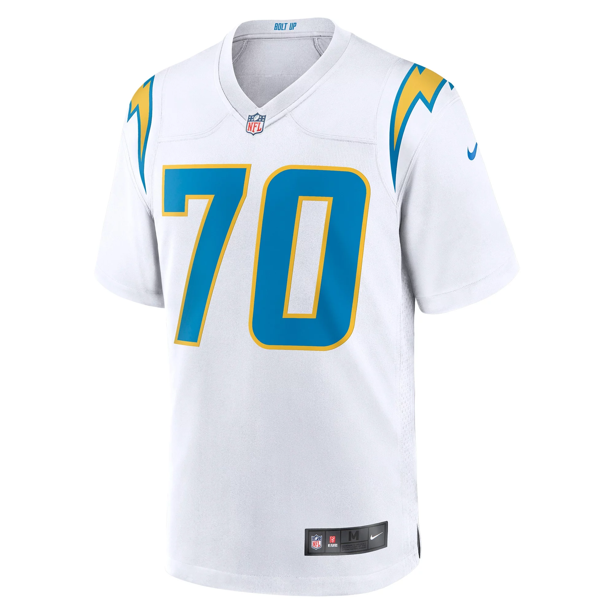 Men's Nike Rashawn Slater White Los Angeles Chargers Game Jersey