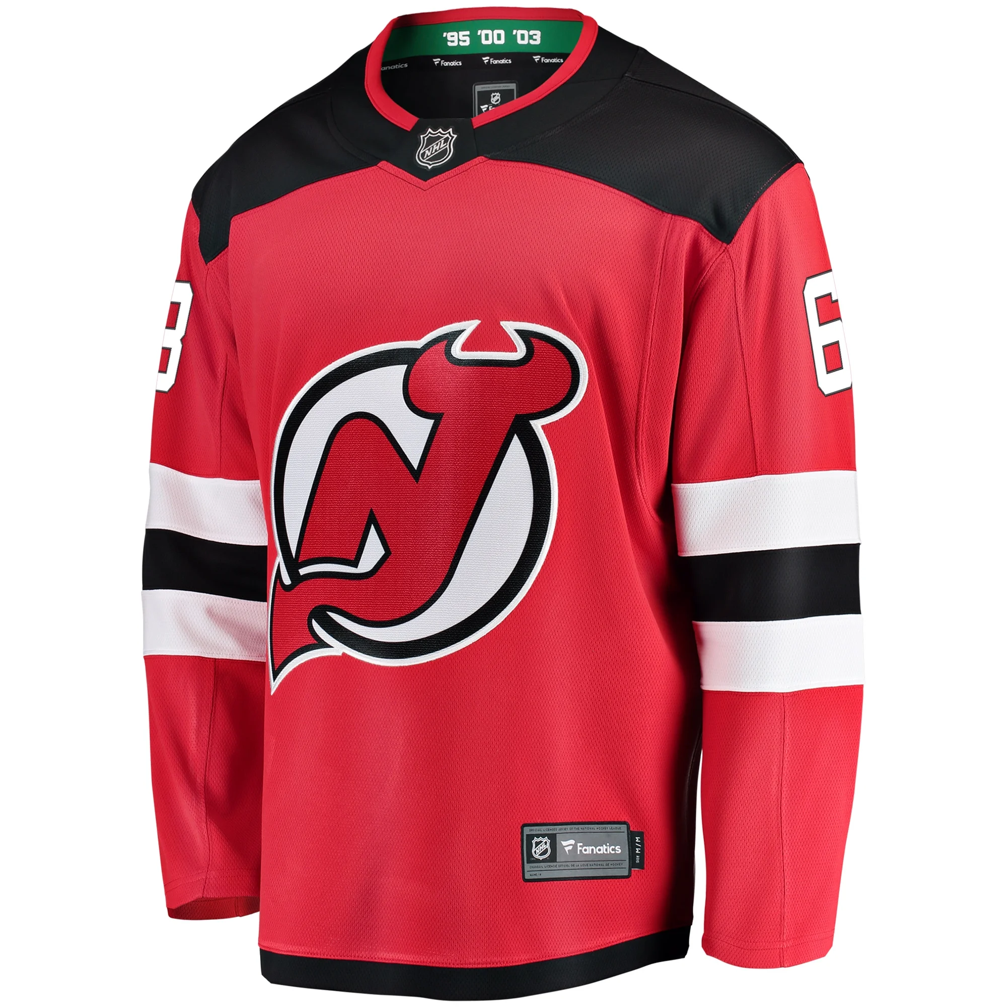 Men's Fanatics Jesper Bratt Red New Jersey Devils Home Breakaway Player Jersey