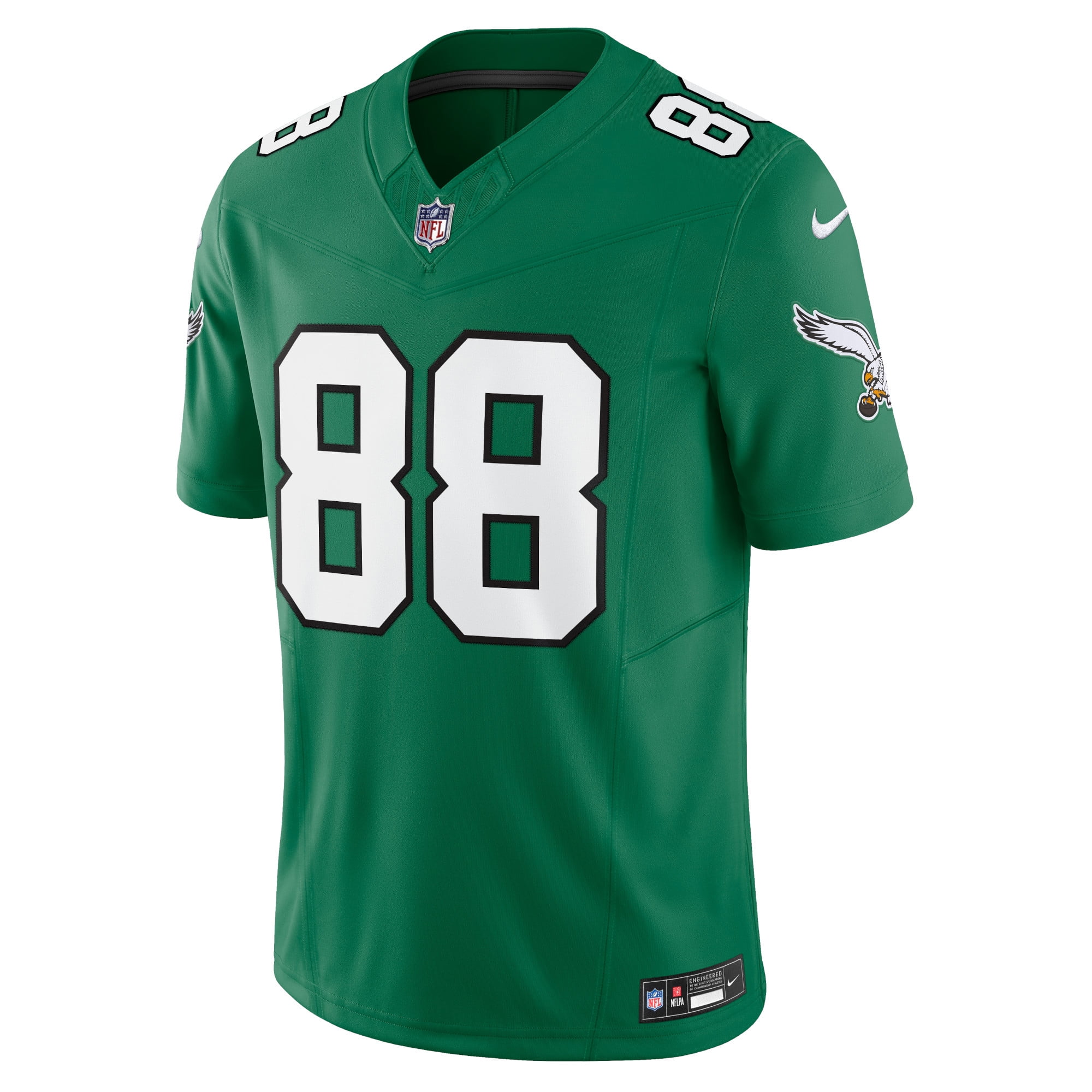 Men's Nike Dallas Goedert Kelly Green Philadelphia Eagles Vapor F.U.S.E. Limited Jersey