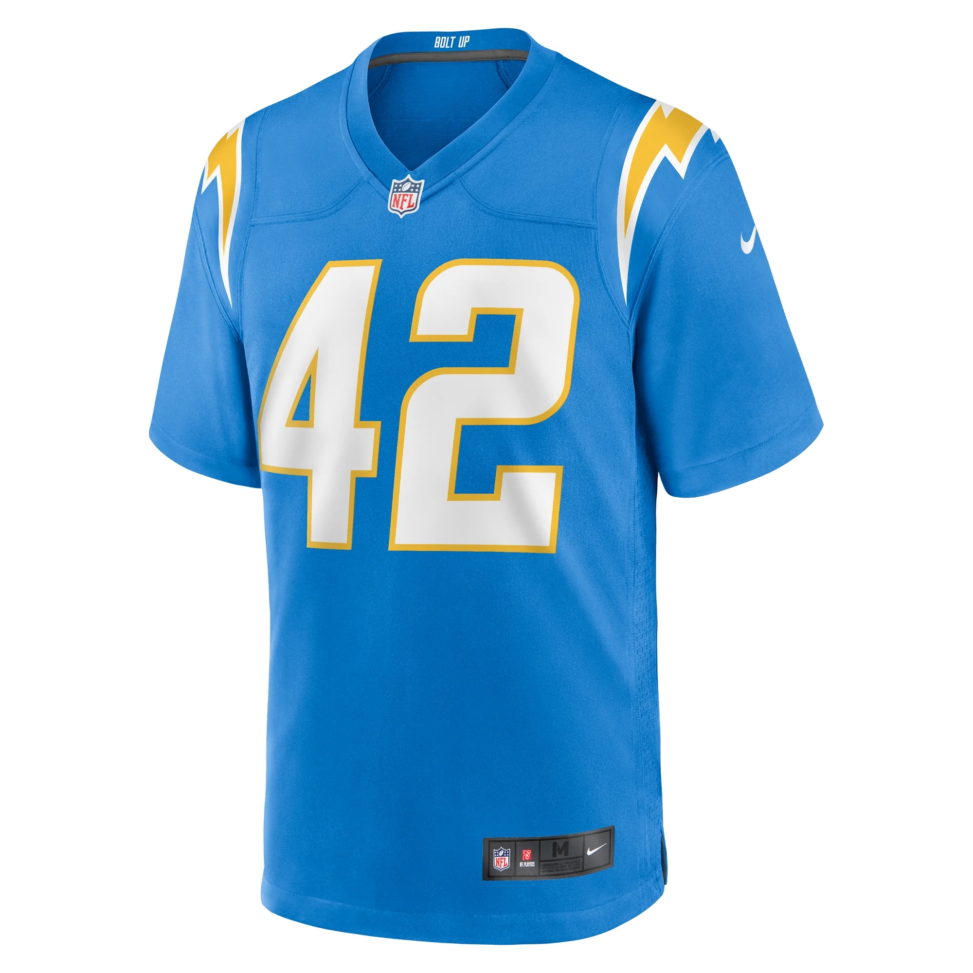 Men's Nike Elijah Dotson Powder Blue Los Angeles Chargers Team Game Jersey